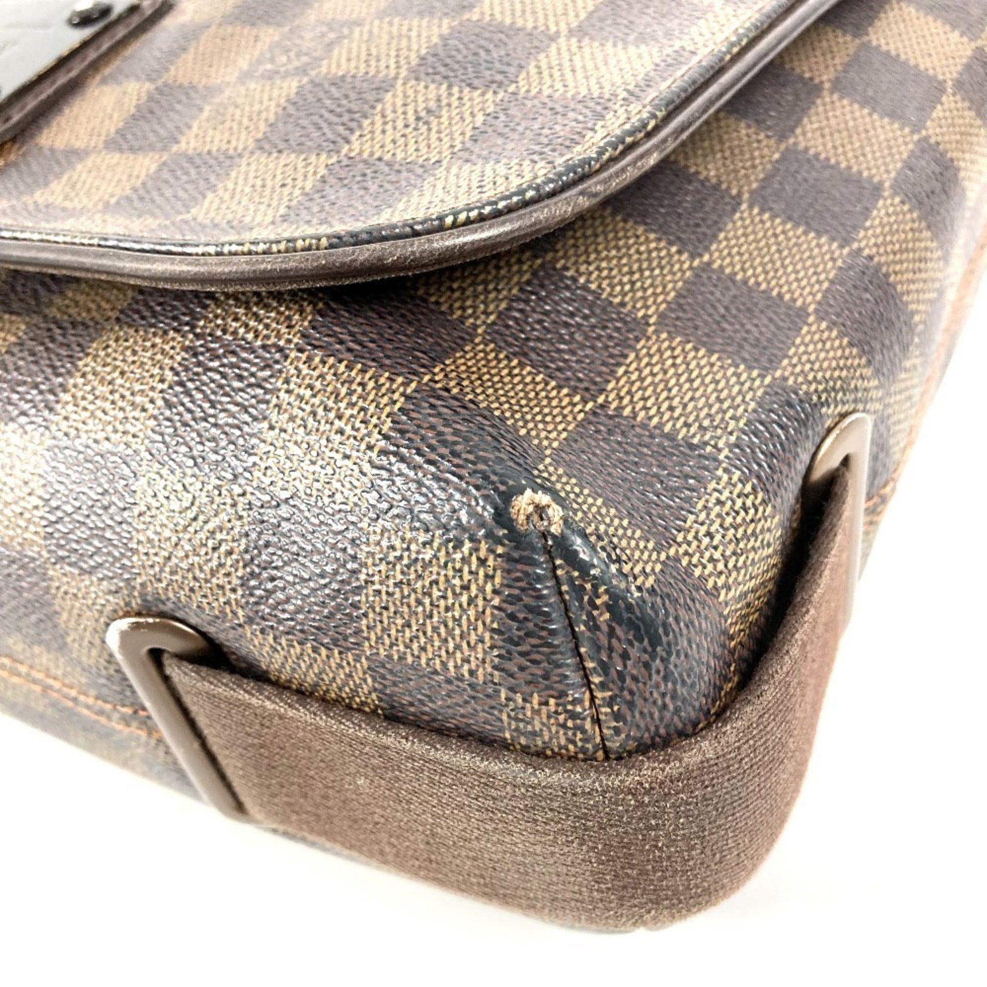 Louis Vuitton Damier Brown Ebene Damier Canvas Messenger Bag Shoulder Bag (Pre-Owned)