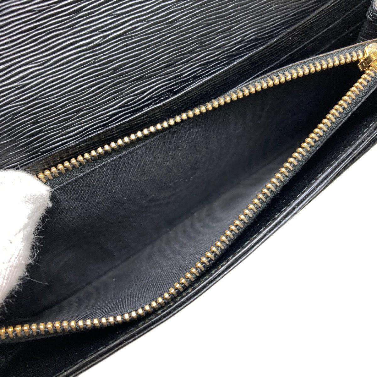 Prada Black Nylon Leather Long Wallet (Bi-Fold) (Pre-Owned)