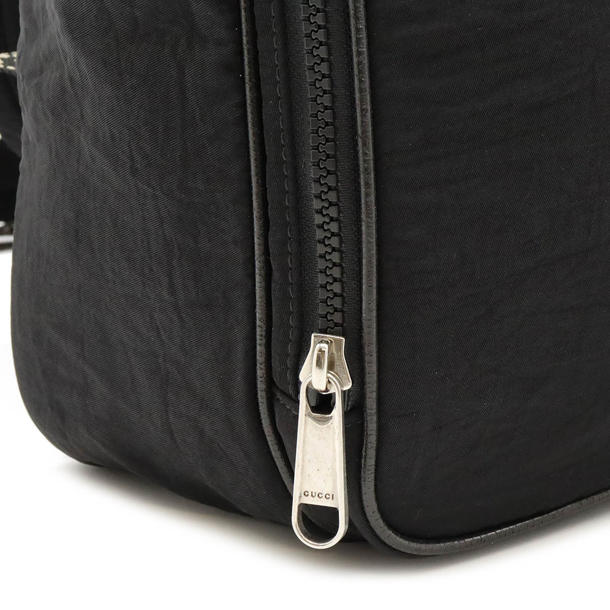 Gucci Black Multi-Color Nylon Backpack (Pre-Owned)