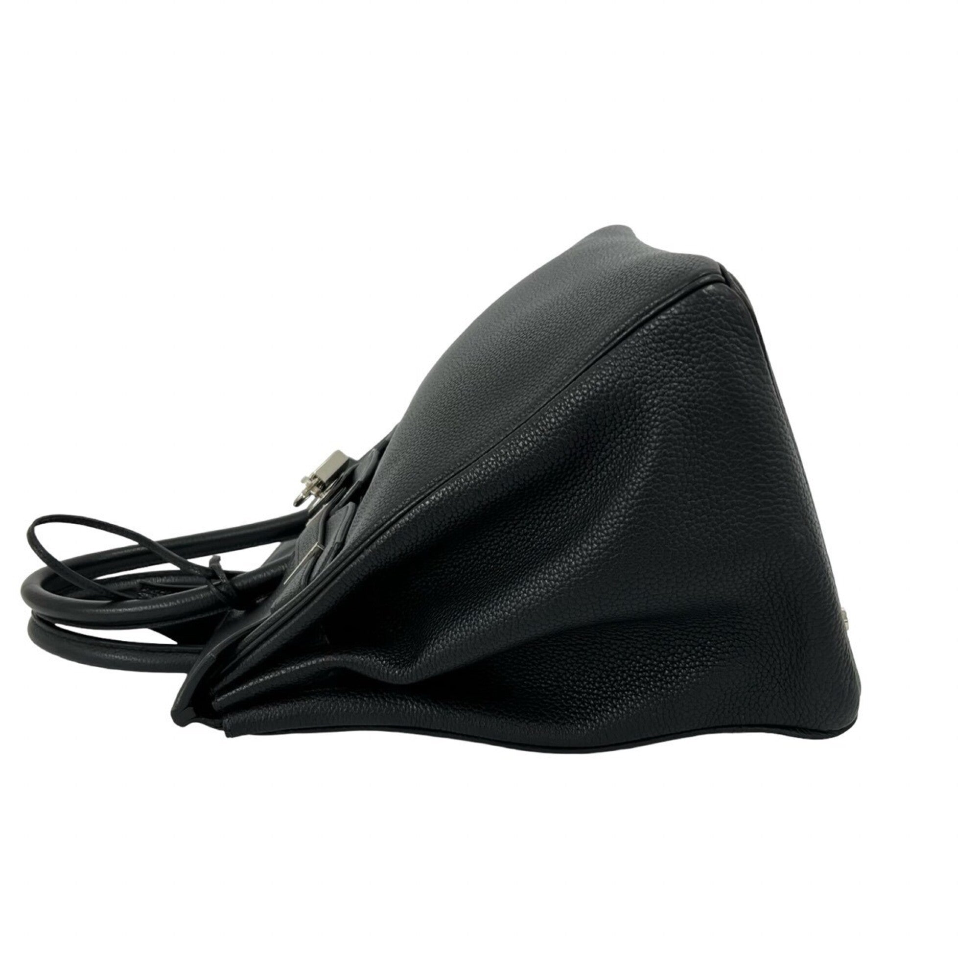 Hermes Black Togo Leather Handbag Tote Bag (Pre-Owned)