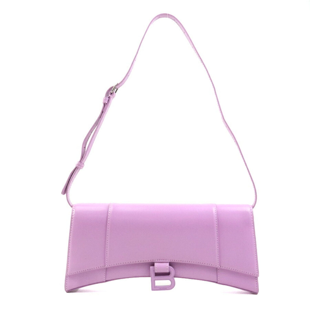 Balenciaga Pink Purple Leather Shoulder Bag (Pre-Owned)