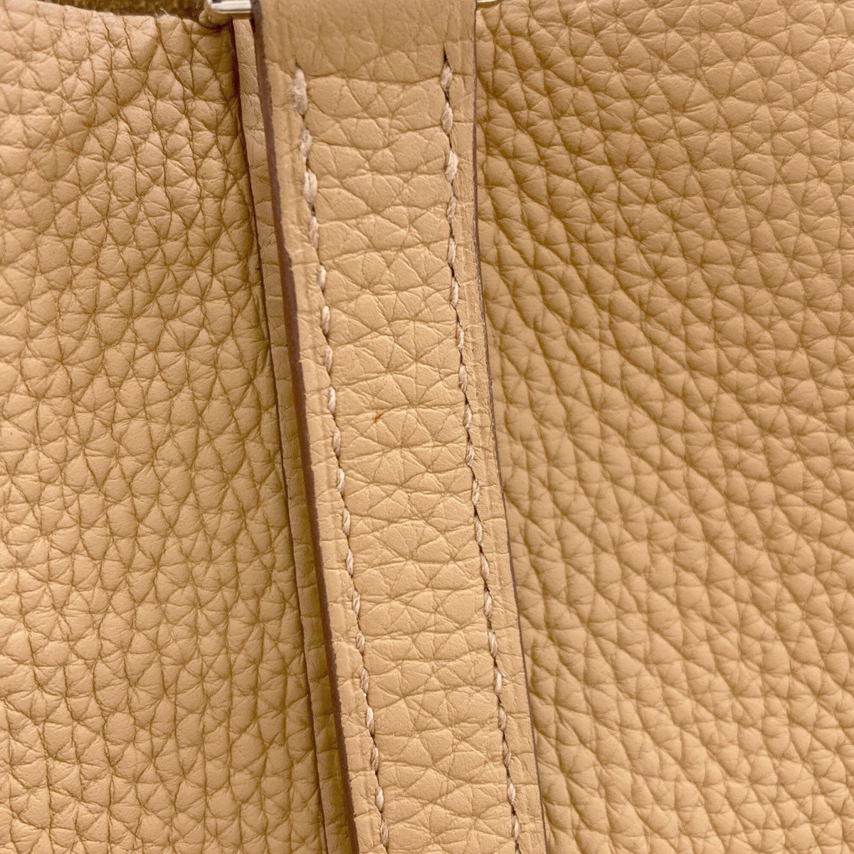Hermes Brown Taurillon Clemence Leather Handbag (Pre-Owned)