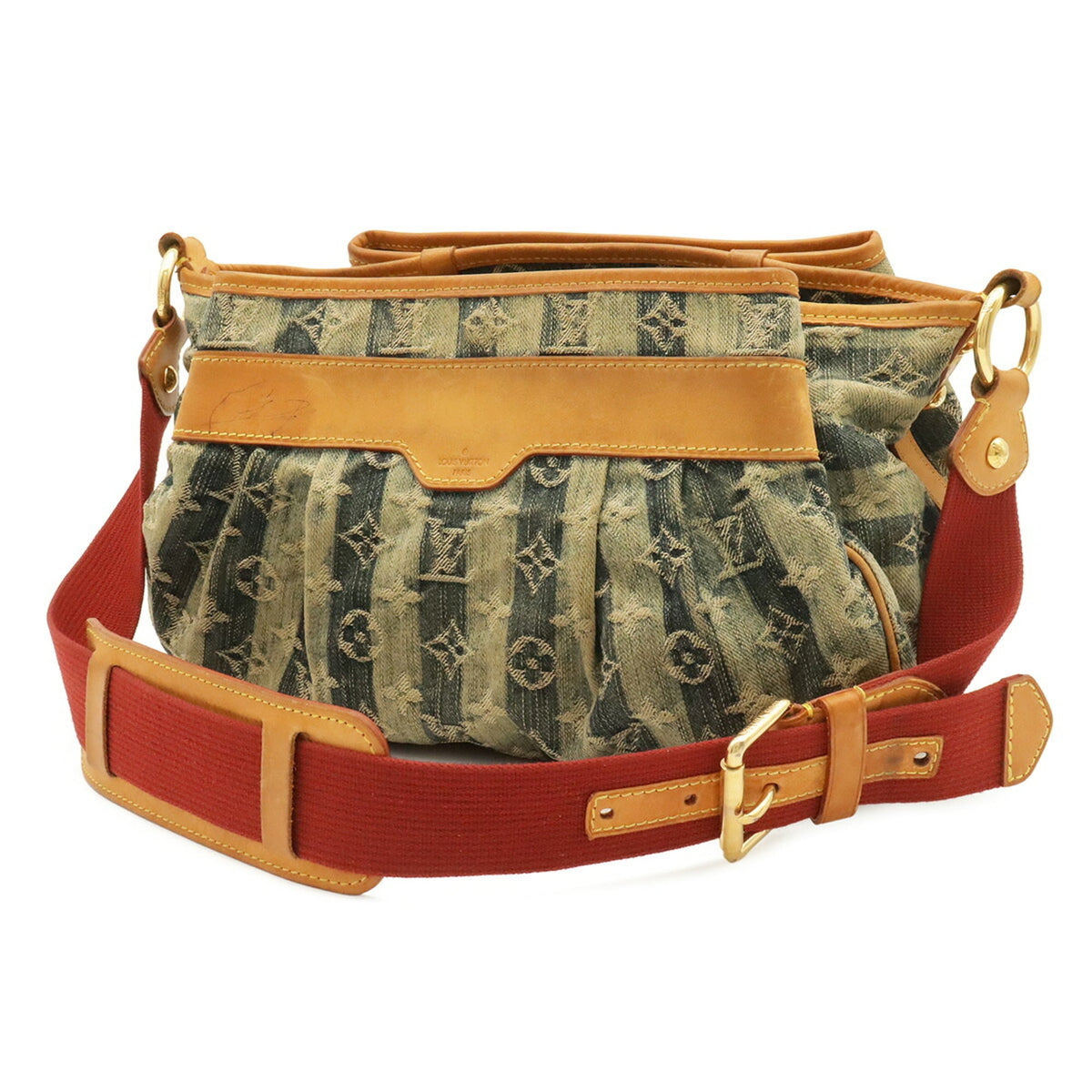 Louis Vuitton Blue Monogram Monogram Denim Shoulder Bag (Pre-Owned)