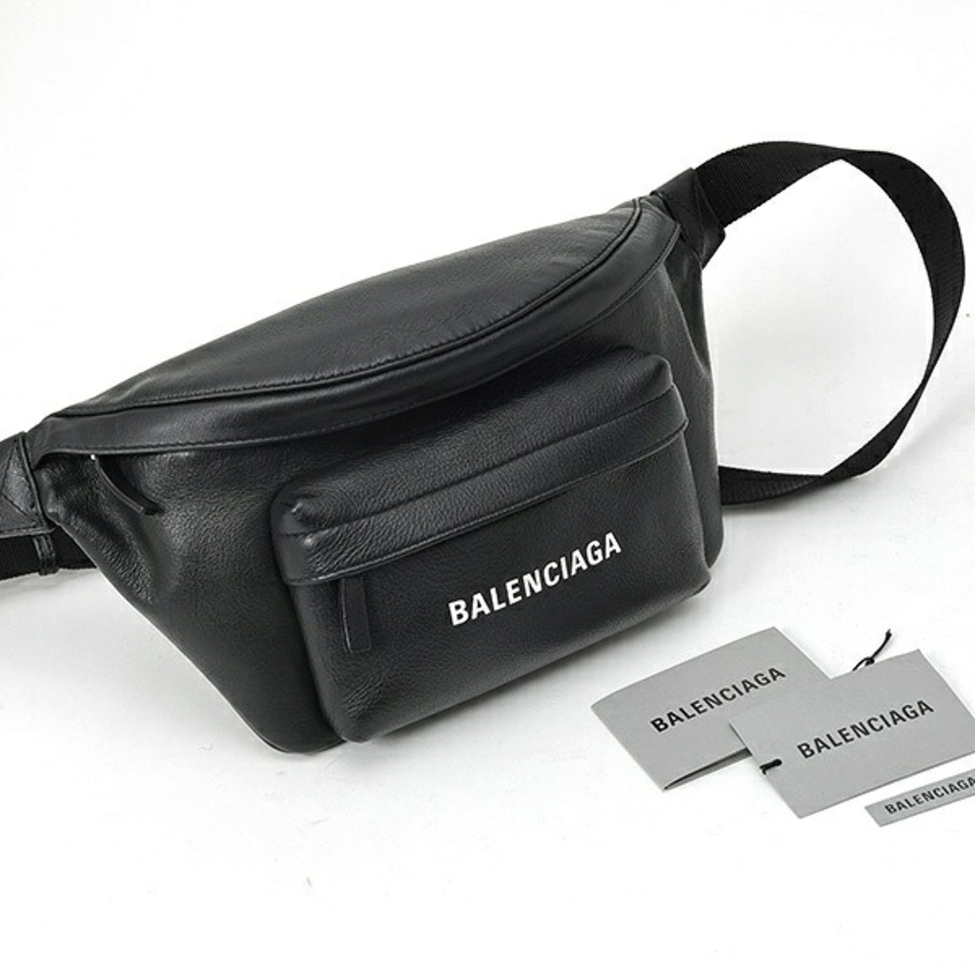 Balenciaga Black Leather Sling Bag (Pre-Owned)