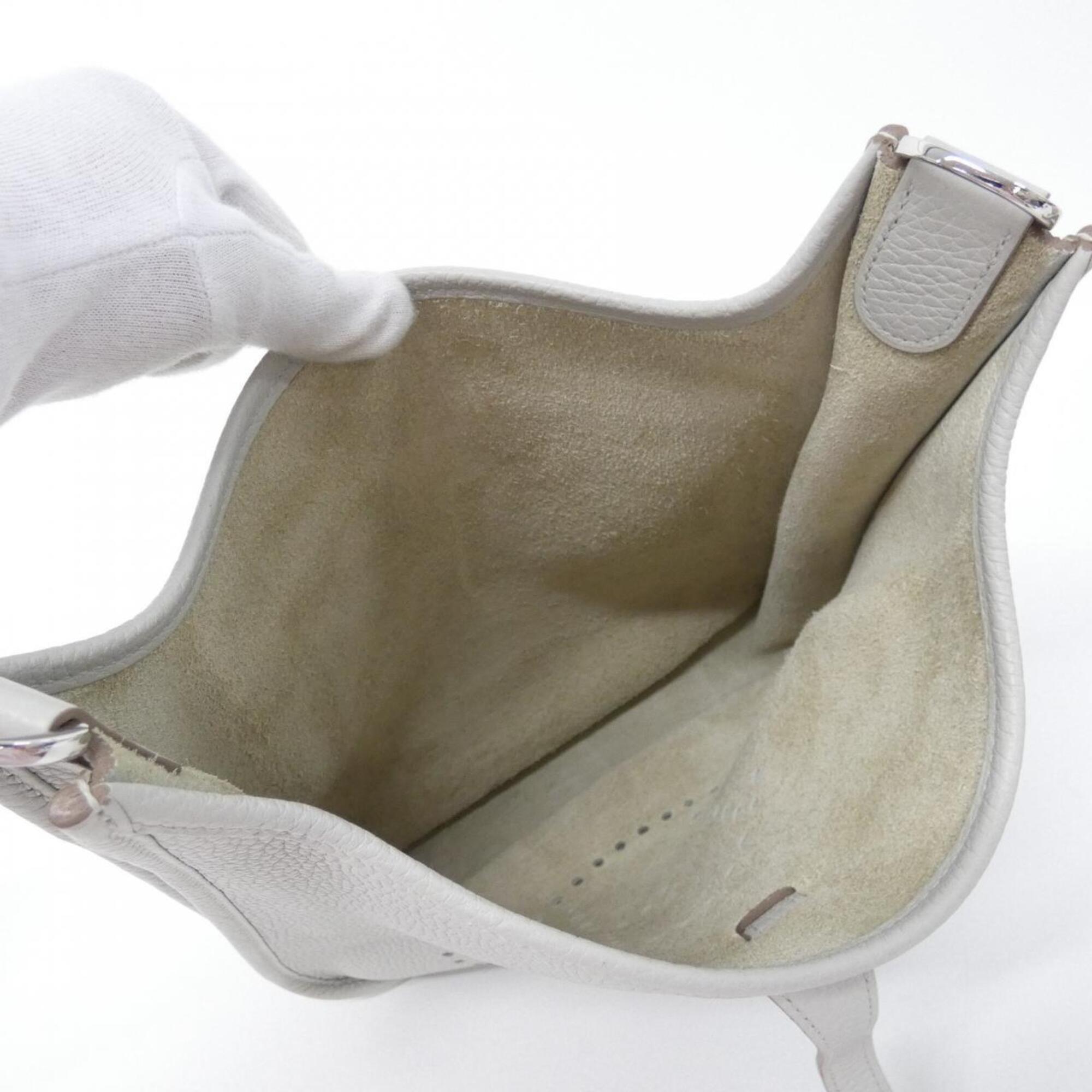 Hermes Beige Taurillon Clemence Leather Shoulder Bag (Pre-Owned)