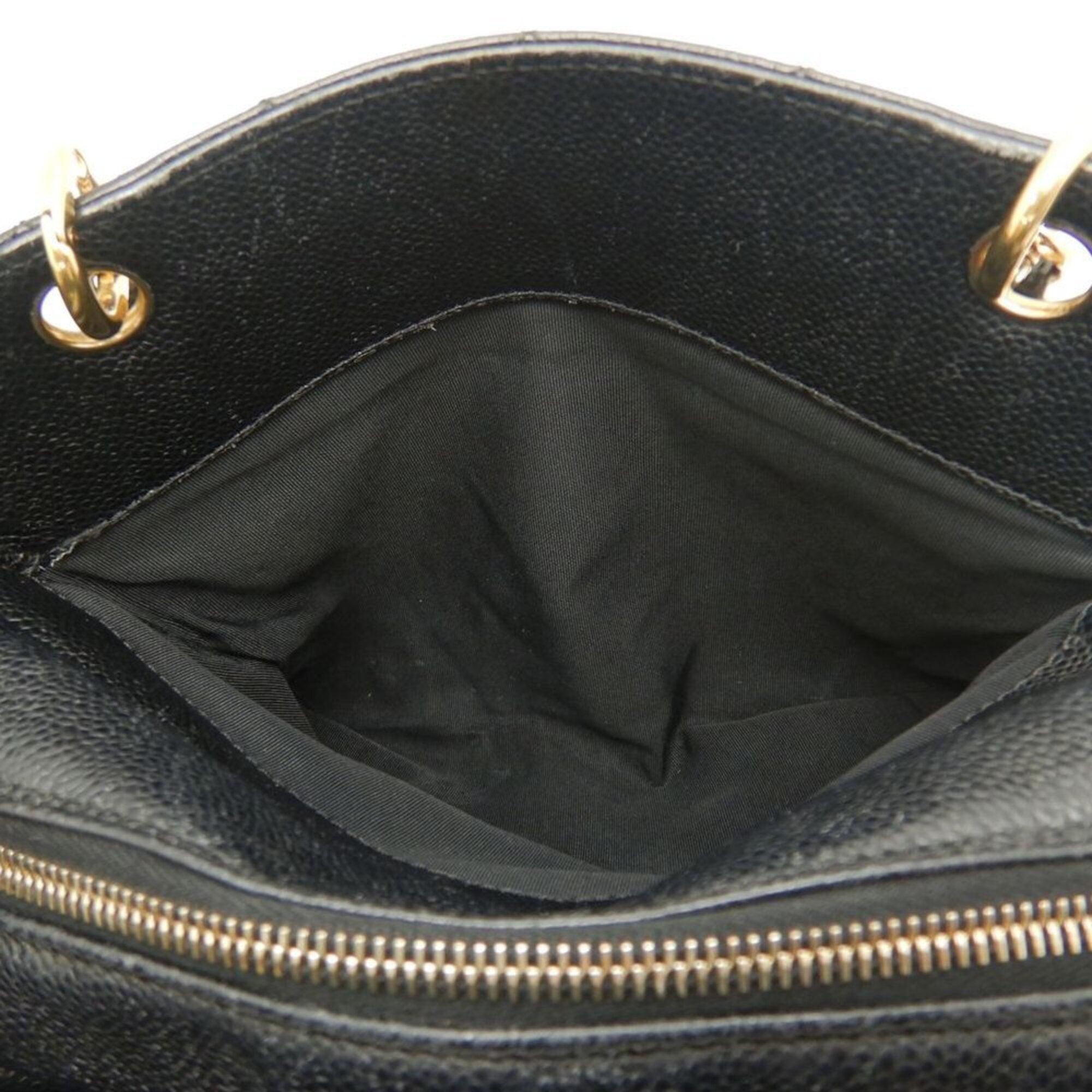 Chanel Matelasse Black Grained Calfskin Tote Bag (Pre-Owned)