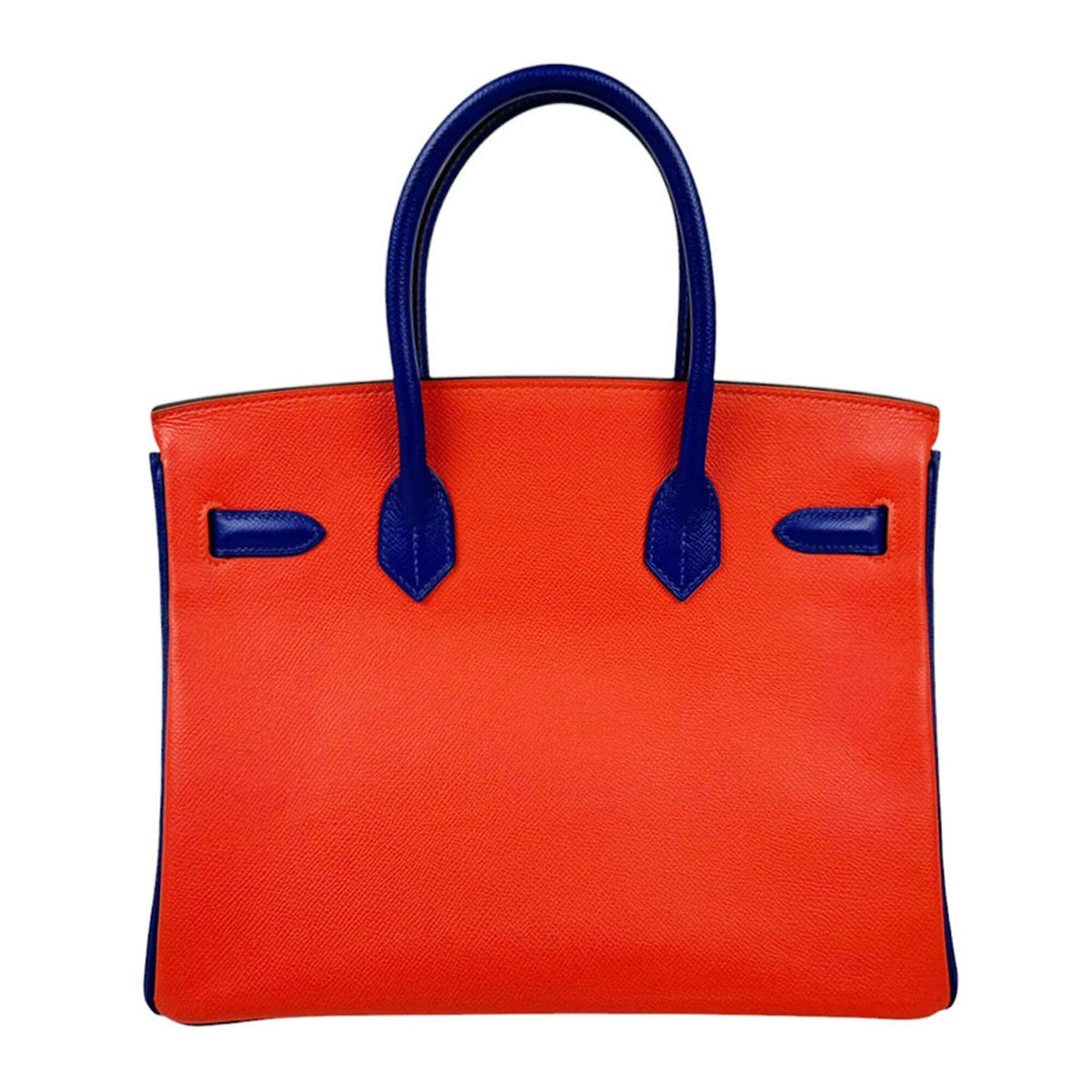 Hermes Blue Royal Capucine Epsom Leather Handbag (Pre-Owned)