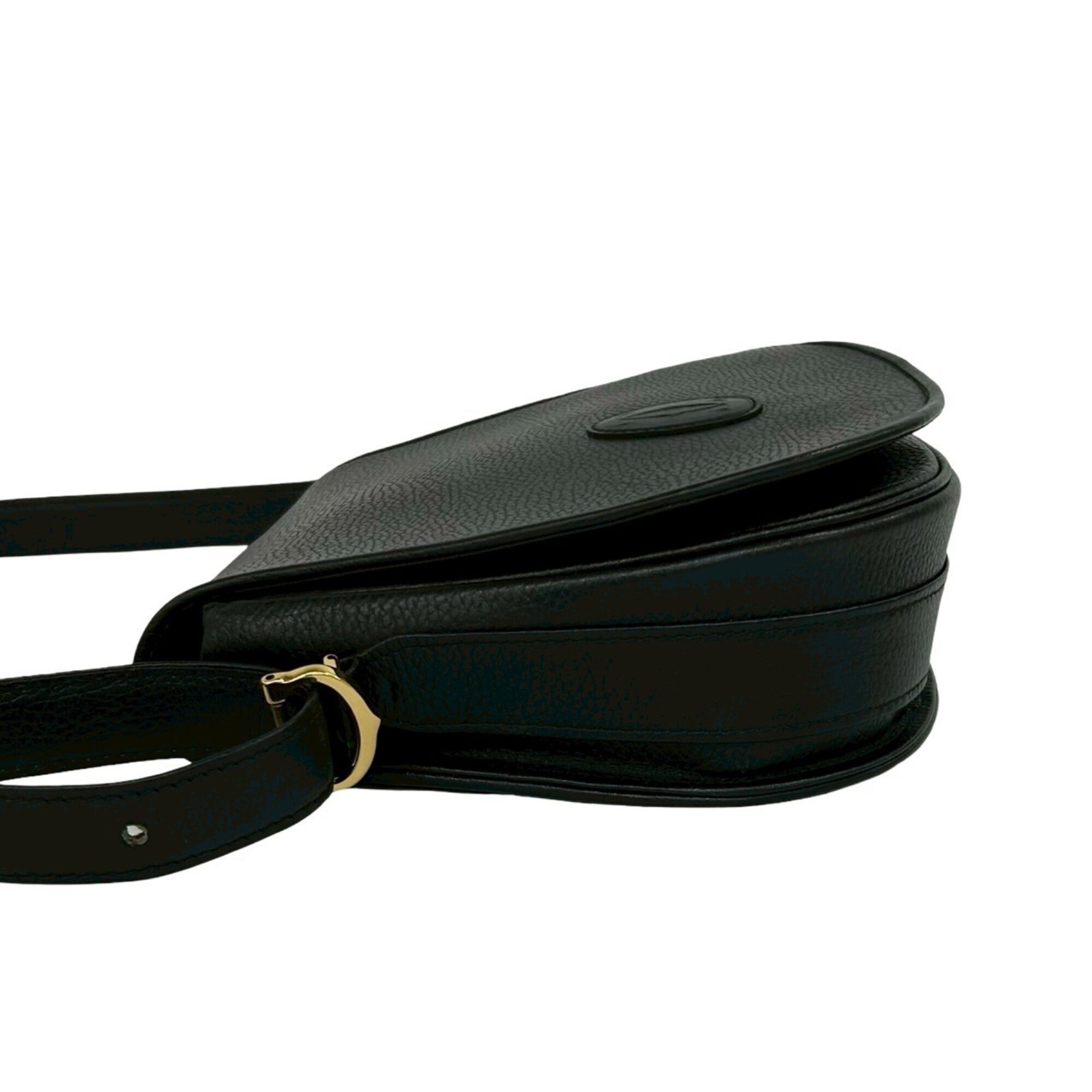 Cartier Black Leather Shoulder Bag (Pre-Owned)
