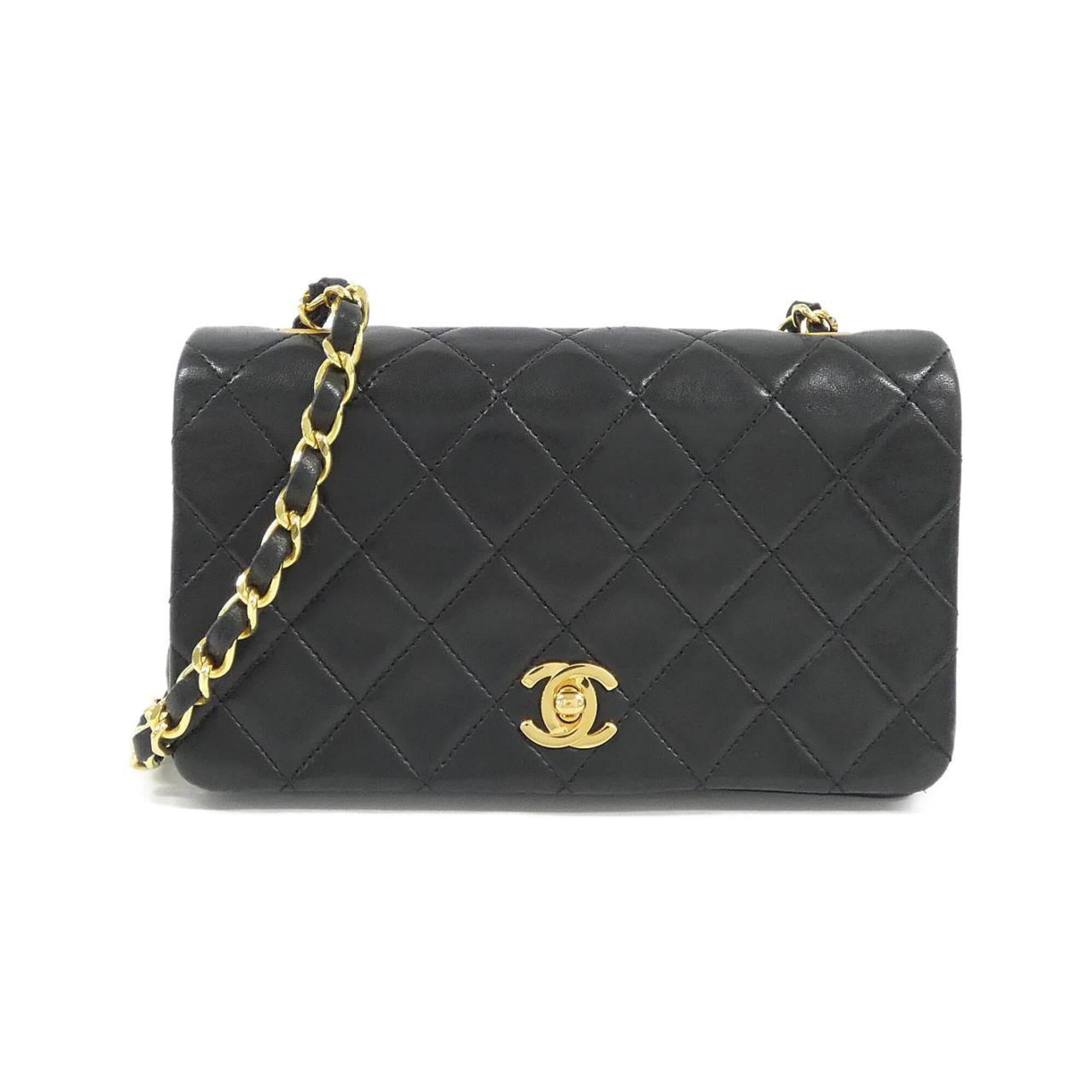 Chanel Black Leather Shoulder Bag (Pre-Owned)