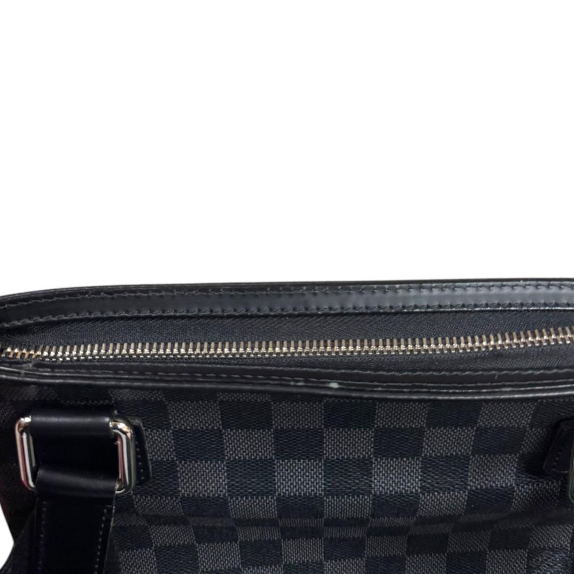 Louis Vuitton Damier Graphite Black Gray Damier Graphite Shoulder Bag (Pre-Owned)