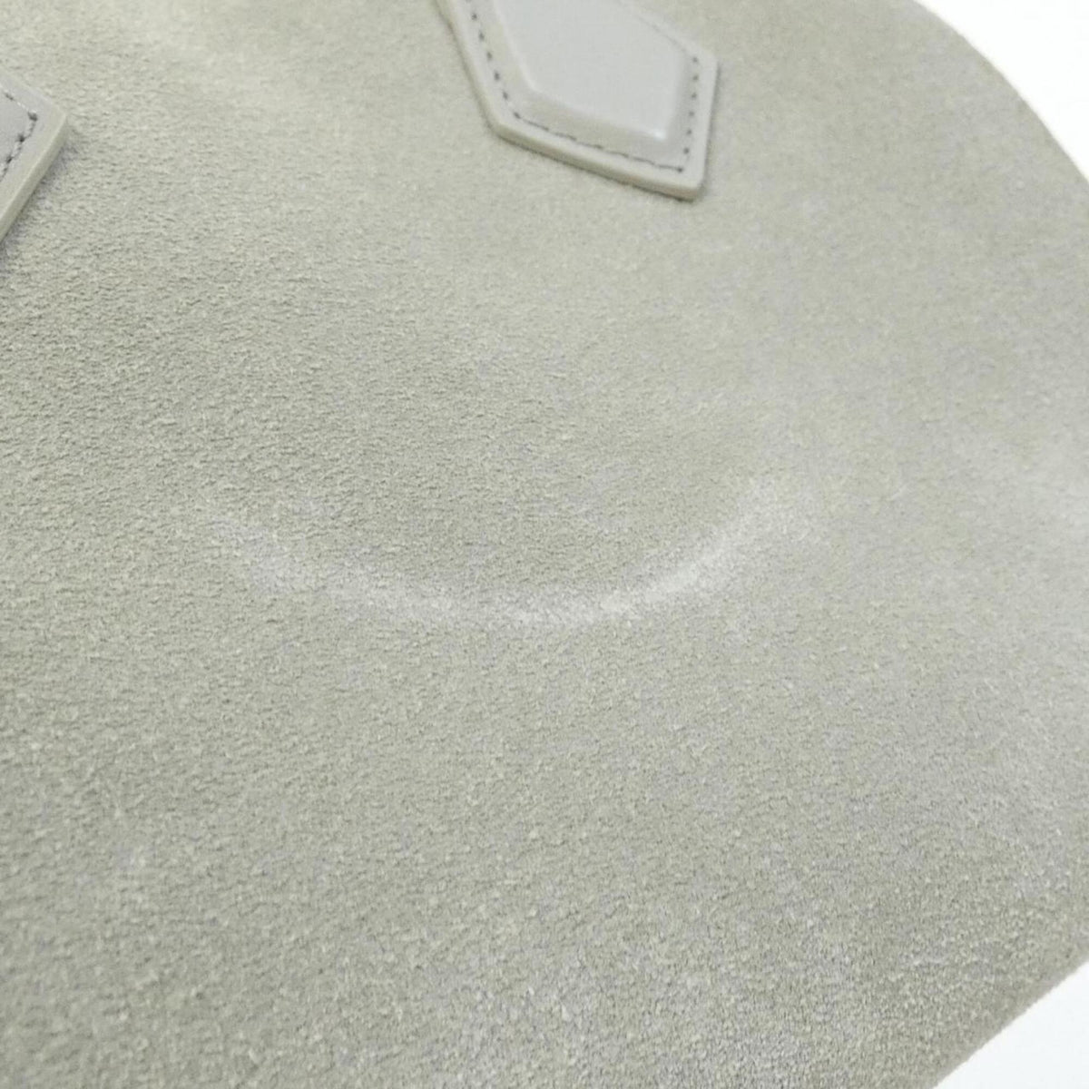 Louis Vuitton Gris Suede Boston Bag (Pre-Owned)