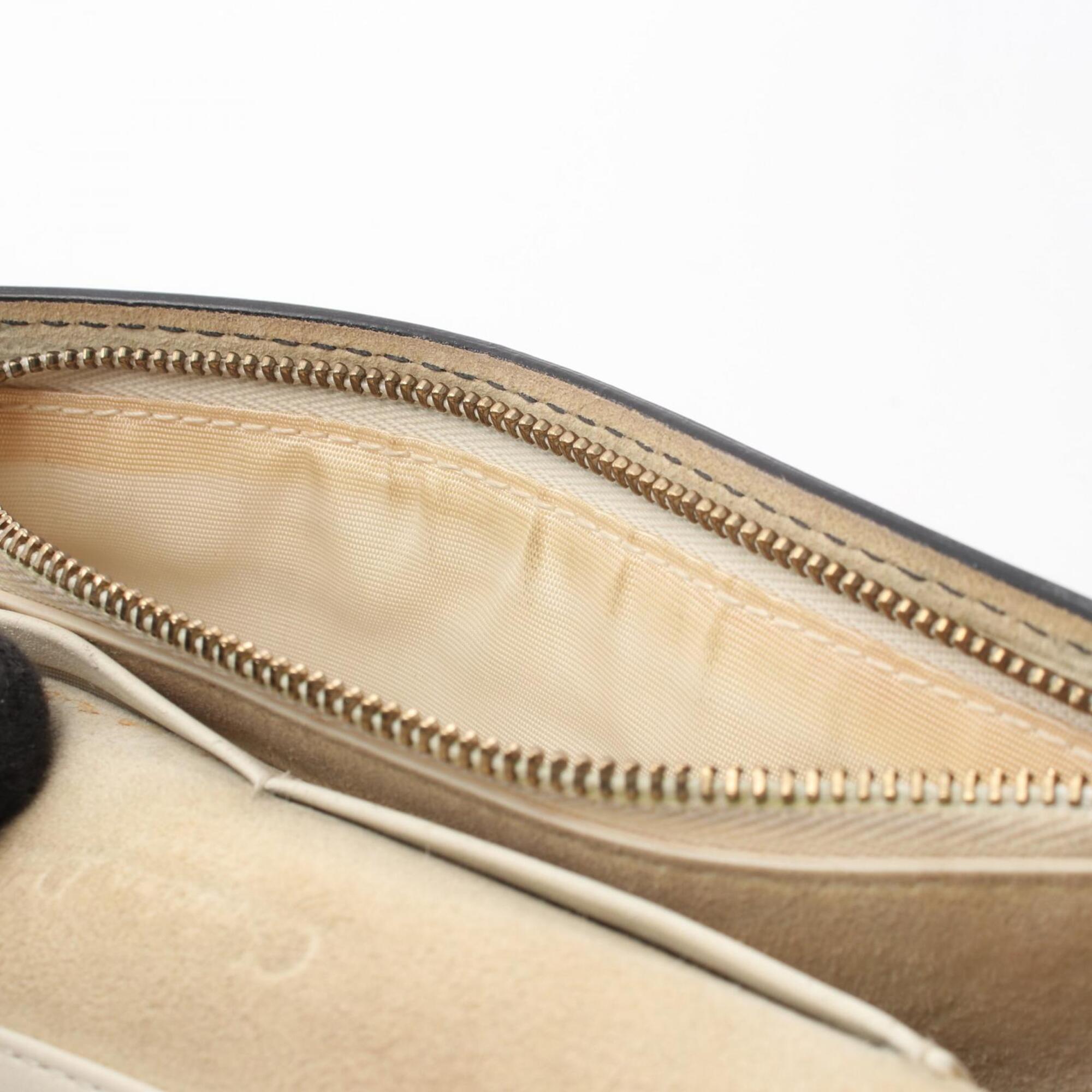 Christian Dior White Leather Handbag Shoulder Bag (Pre-Owned)
