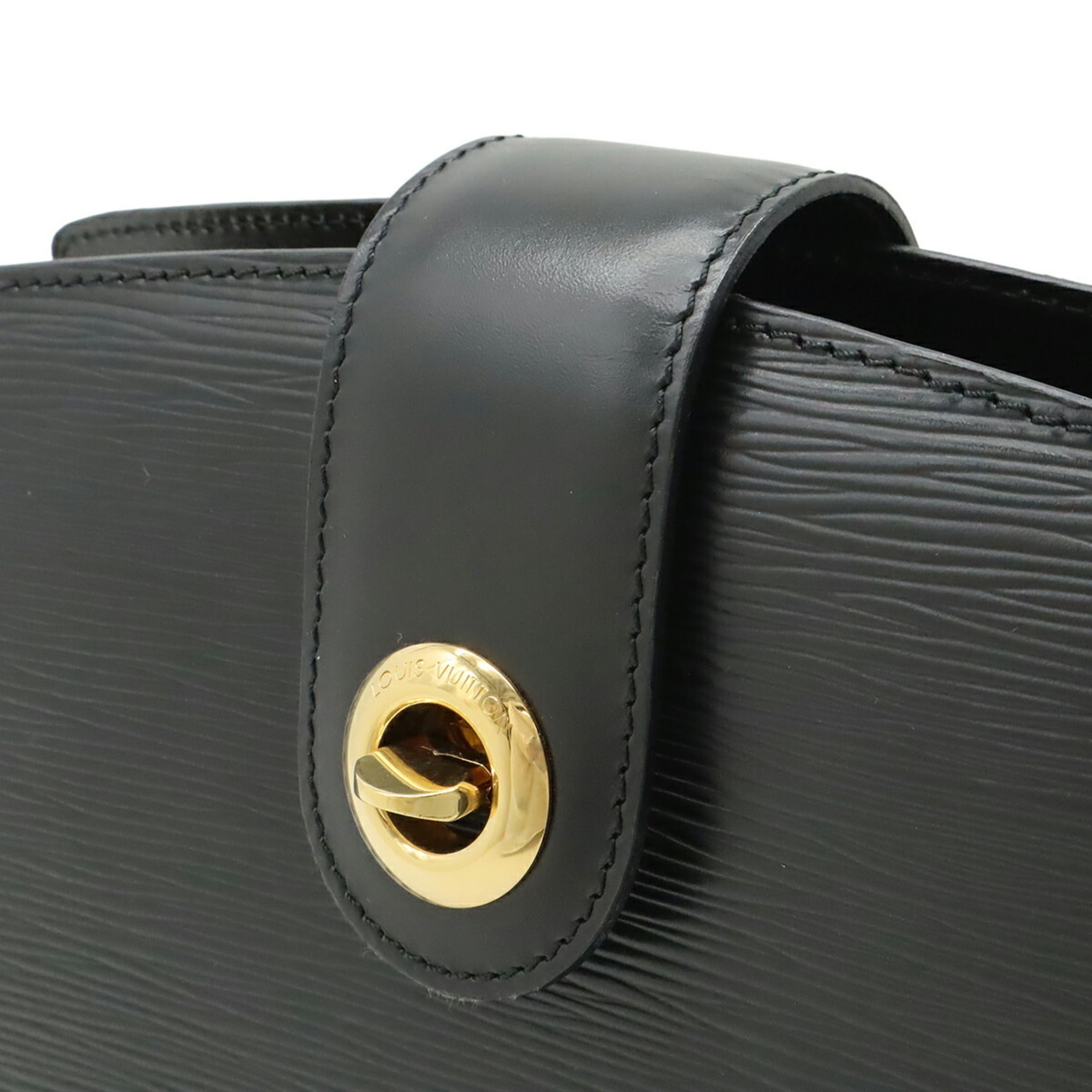 Louis Vuitton Epi Black Noir Epi Leather Shoulder Bag (Pre-Owned)