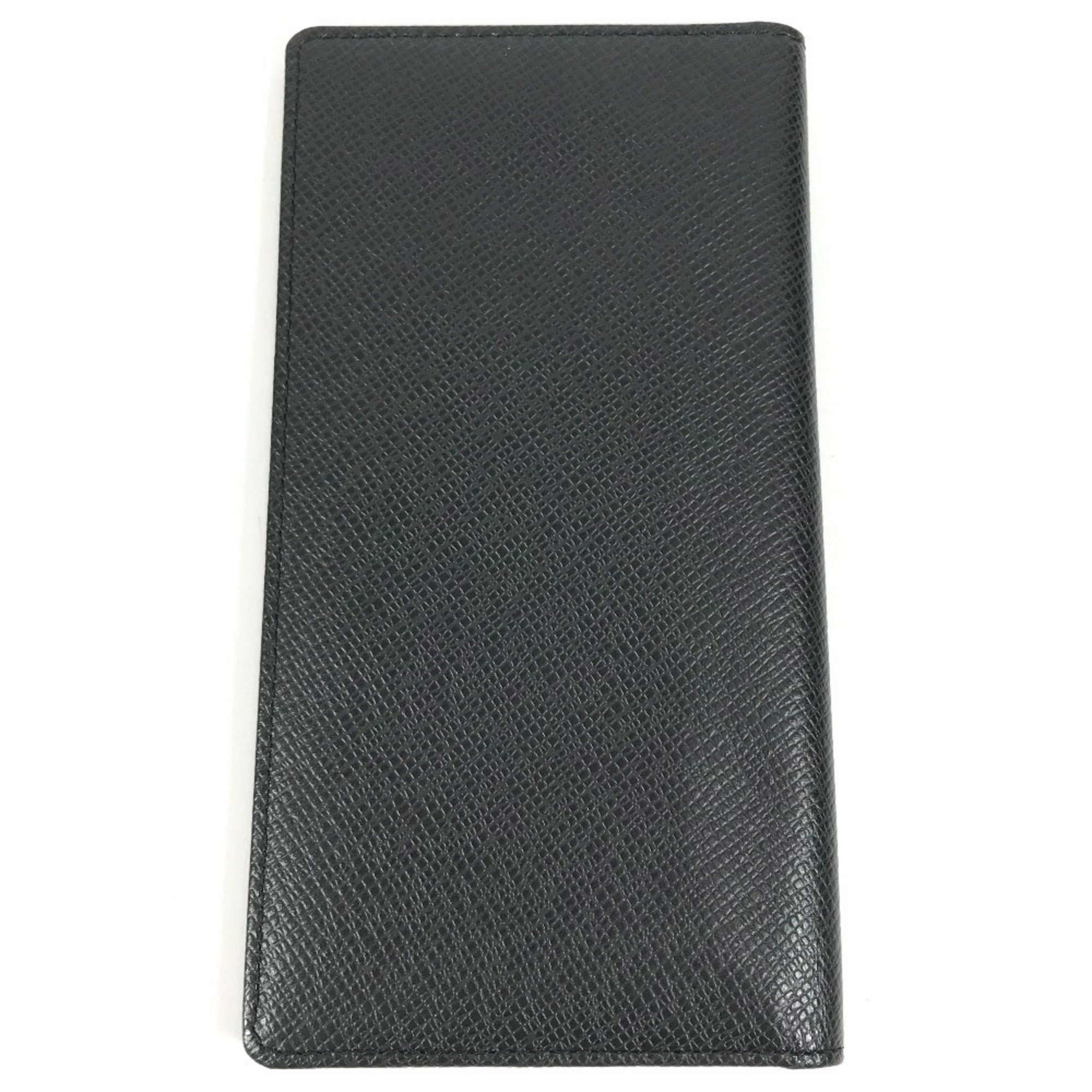 Louis Vuitton Taiga Ardoise Black Taiga Leather Long Wallet (Bi-Fold) (Pre-Owned)