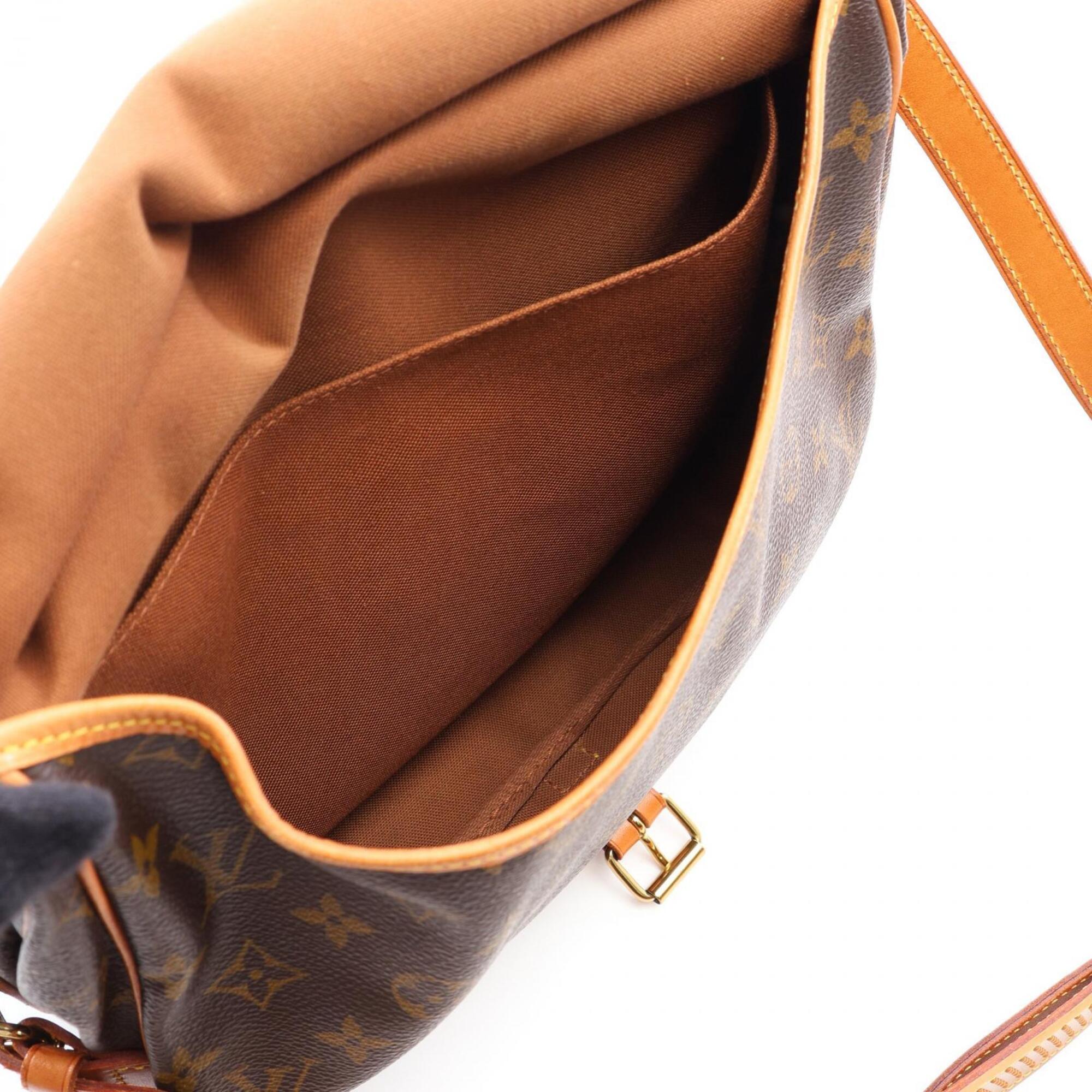 Louis Vuitton Brown Coated Canvas Pvc Monogram Leather Handbag Shoulder Bag (Pre-Owned)