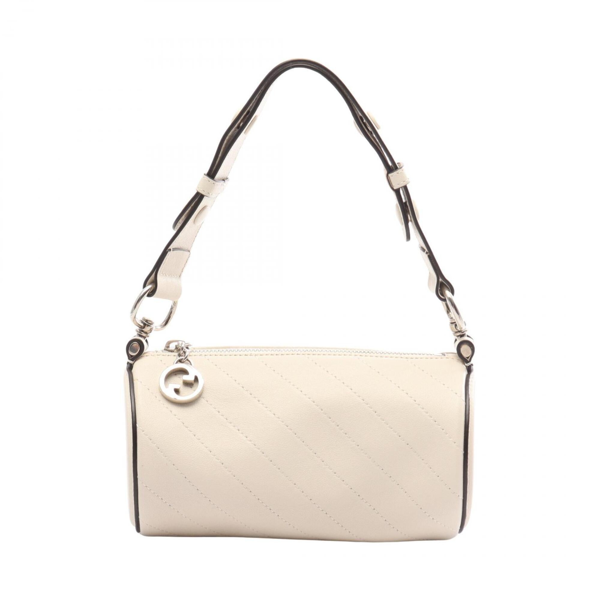 Gucci Ivory Leather Handbag Shoulder Bag (Pre-Owned)