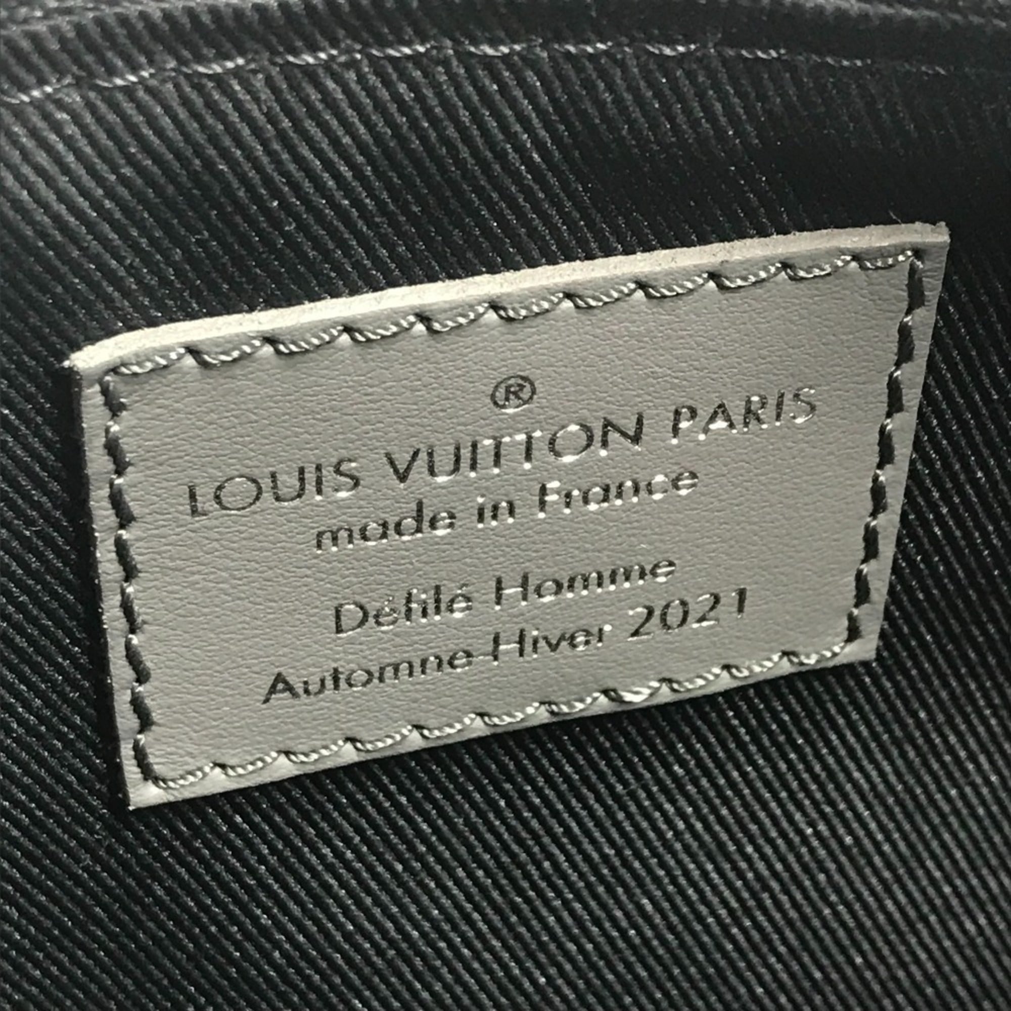 Louis Vuitton Gray Tweed Leather Boston Bag Handbag Shoulder Bag (Pre-Owned)