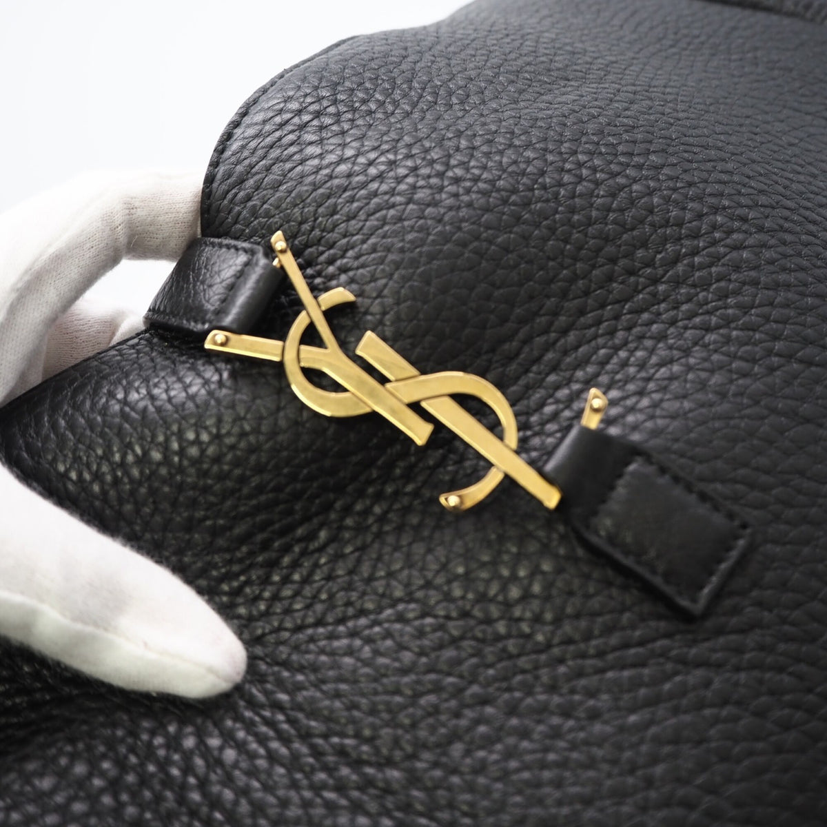 Yves Saint Laurent Black Handbag Tote Bag (Pre-Owned)