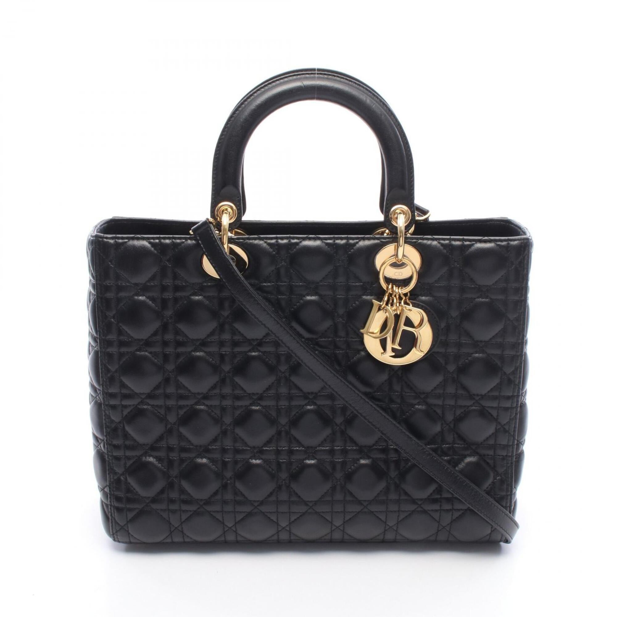 Christian Dior Black Leather Handbag (Pre-Owned)