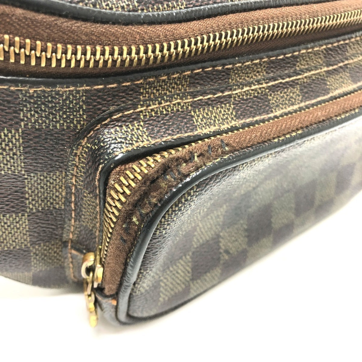 Louis Vuitton Brown Damier Canvas Pouch Sling Bag (Pre-Owned)