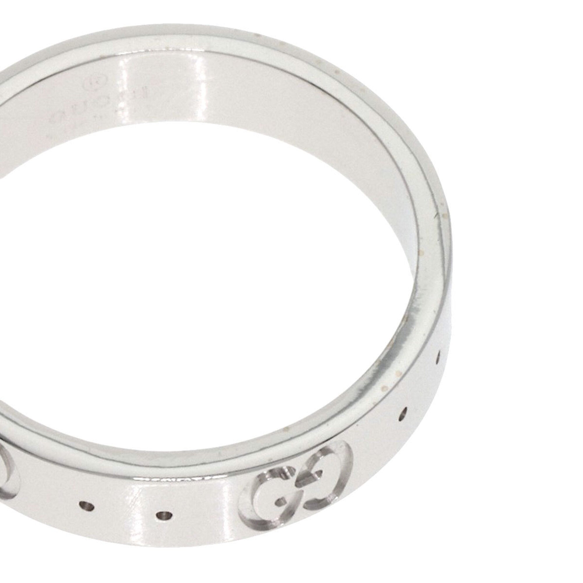 Gucci Icon White Gold (18K) Band Ring (Pre-Owned)