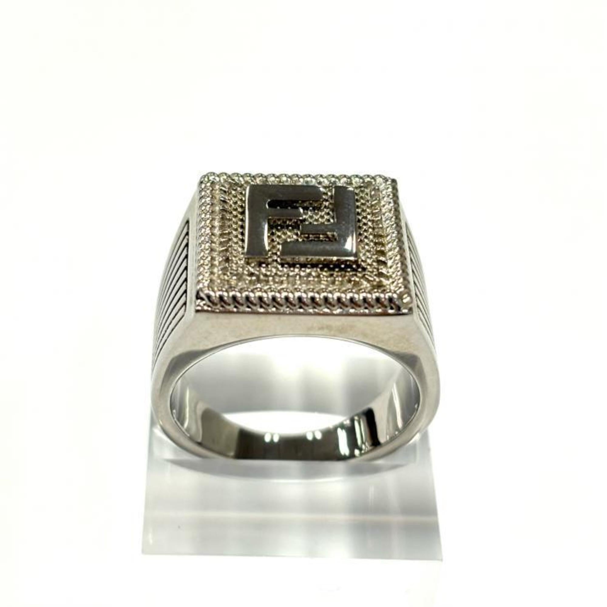 Fendi Silver Band Ring (Pre-Owned)