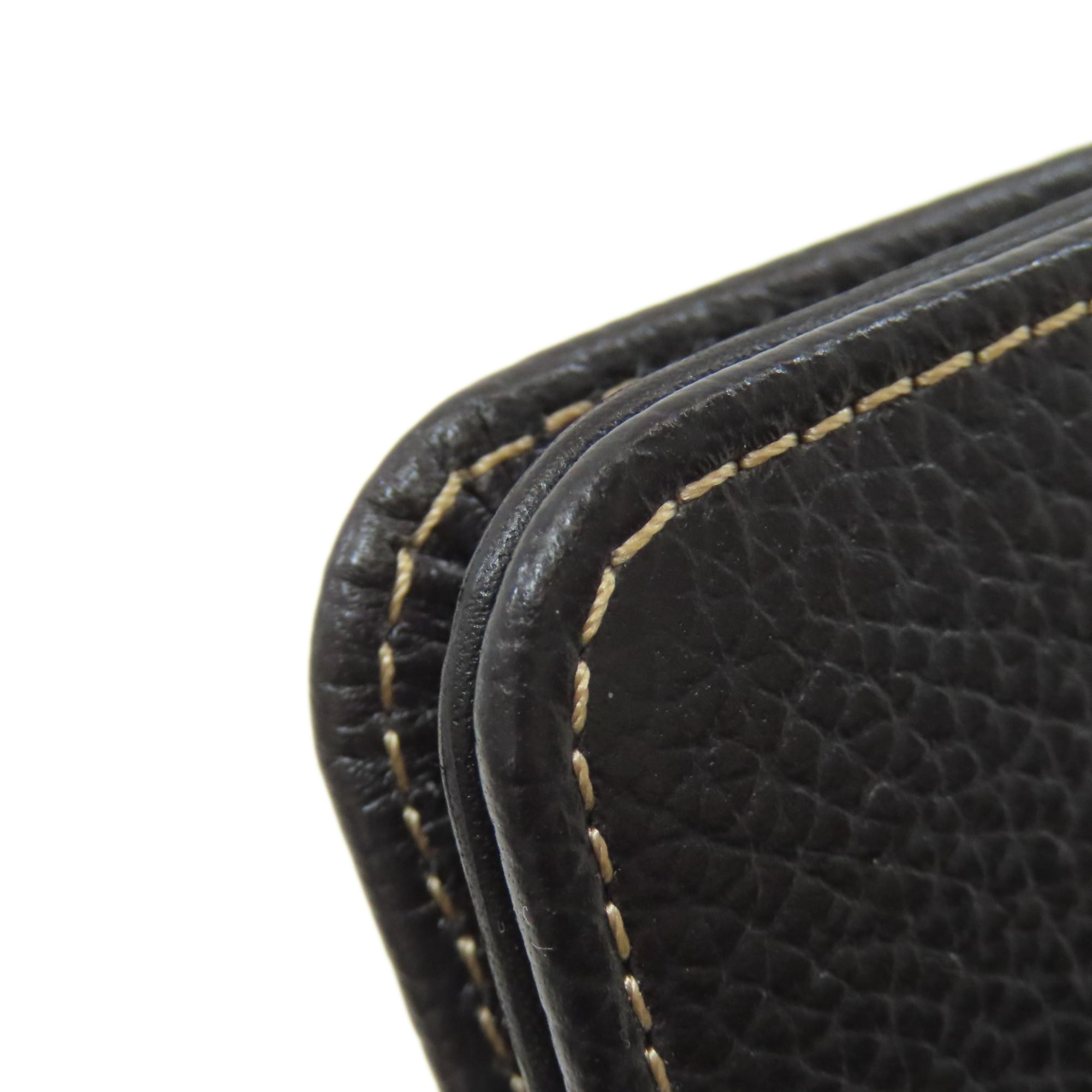 Dunhill Black Leather Long Bill Wallet (Bi-Fold) (Pre-Owned)