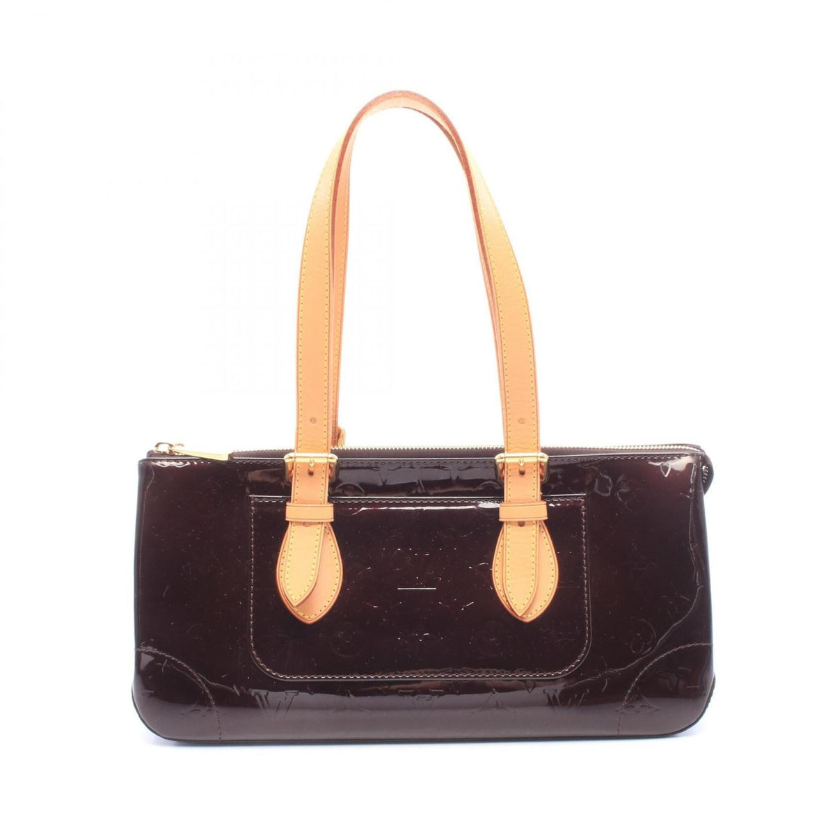 Louis Vuitton Purple Leather Handbag (Pre-Owned)