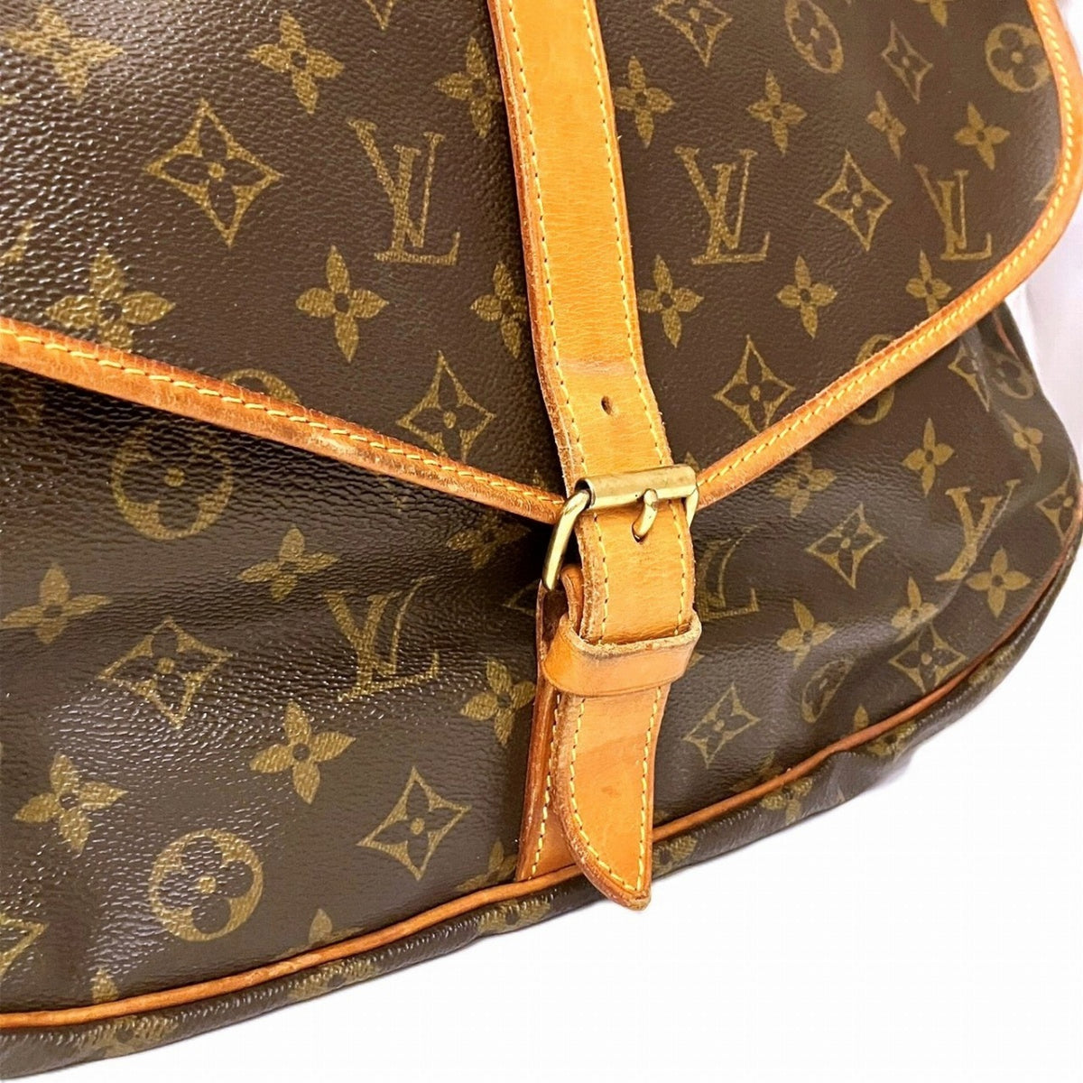 Louis Vuitton Brown Pvc Shoulder Bag (Pre-Owned)