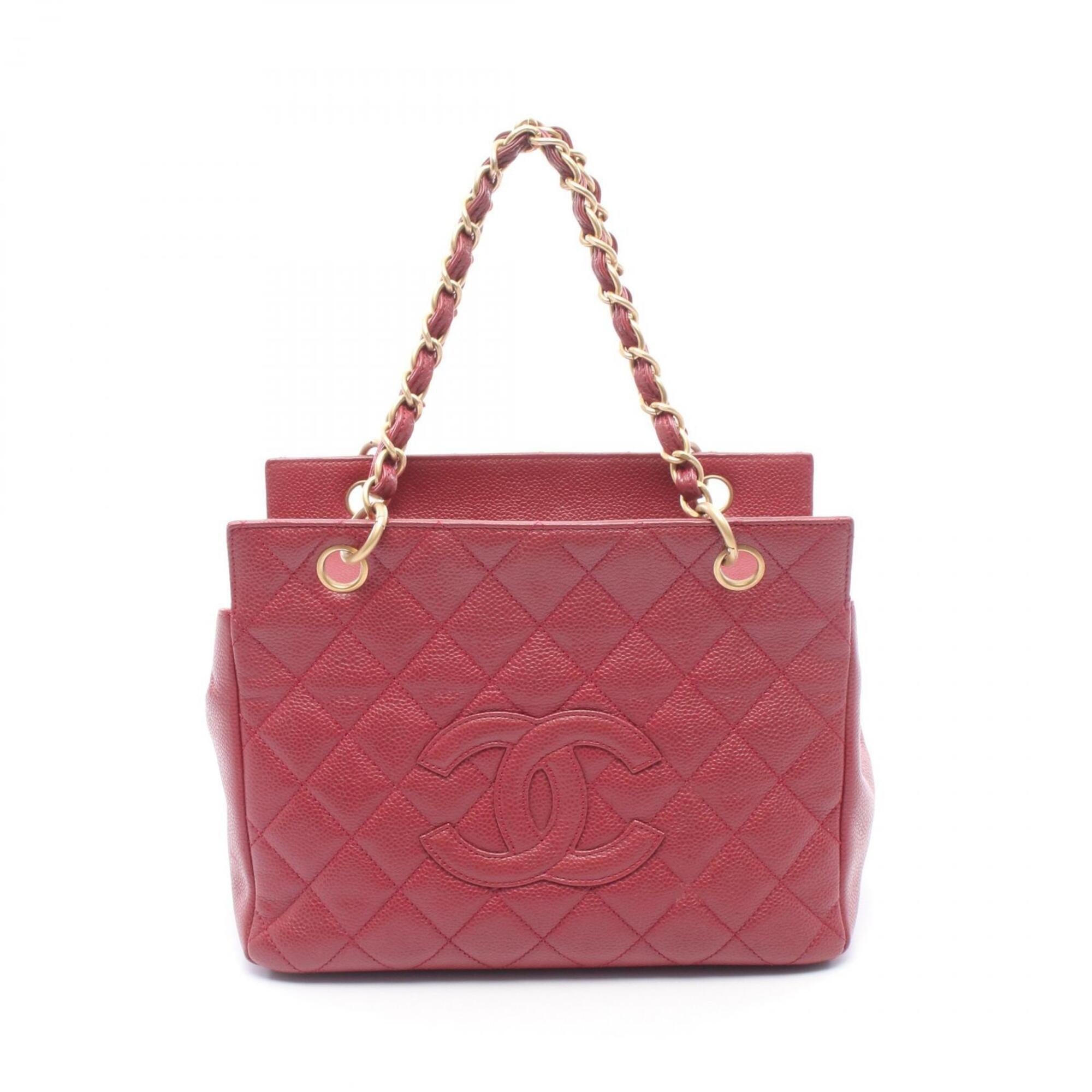 Chanel Pink Grained Calfskin Handbag (Pre-Owned)