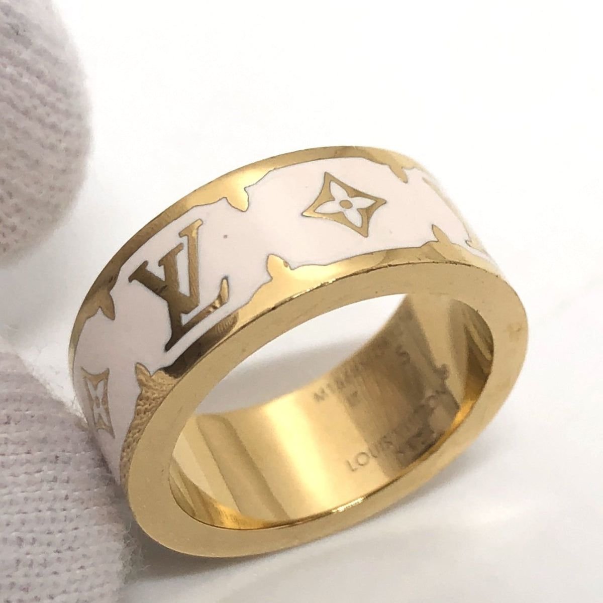 Louis Vuitton Metal Band Ring (Pre-Owned)