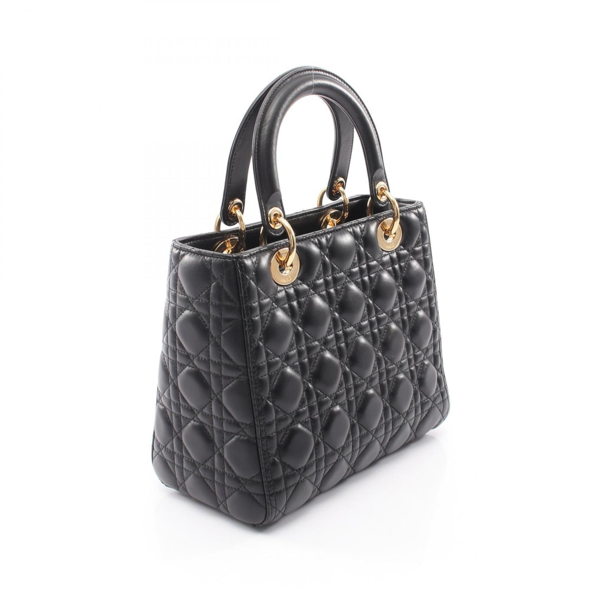 Christian Dior Black Leather Handbag (Pre-Owned)