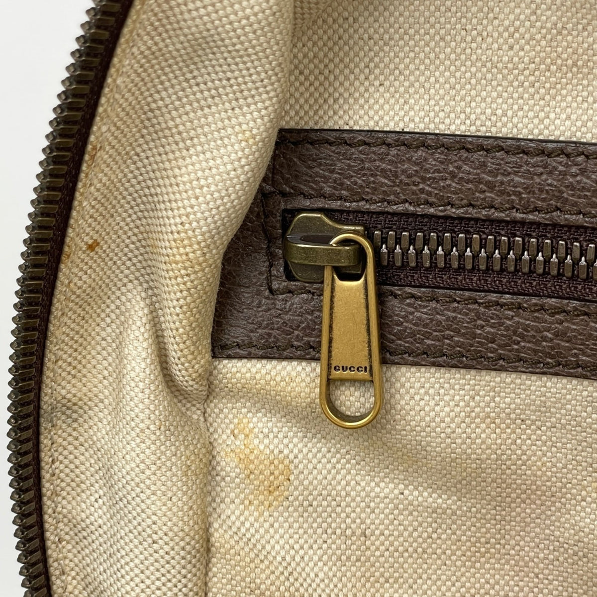 Gucci Beige Gg Supreme Leather Backpack (Pre-Owned)