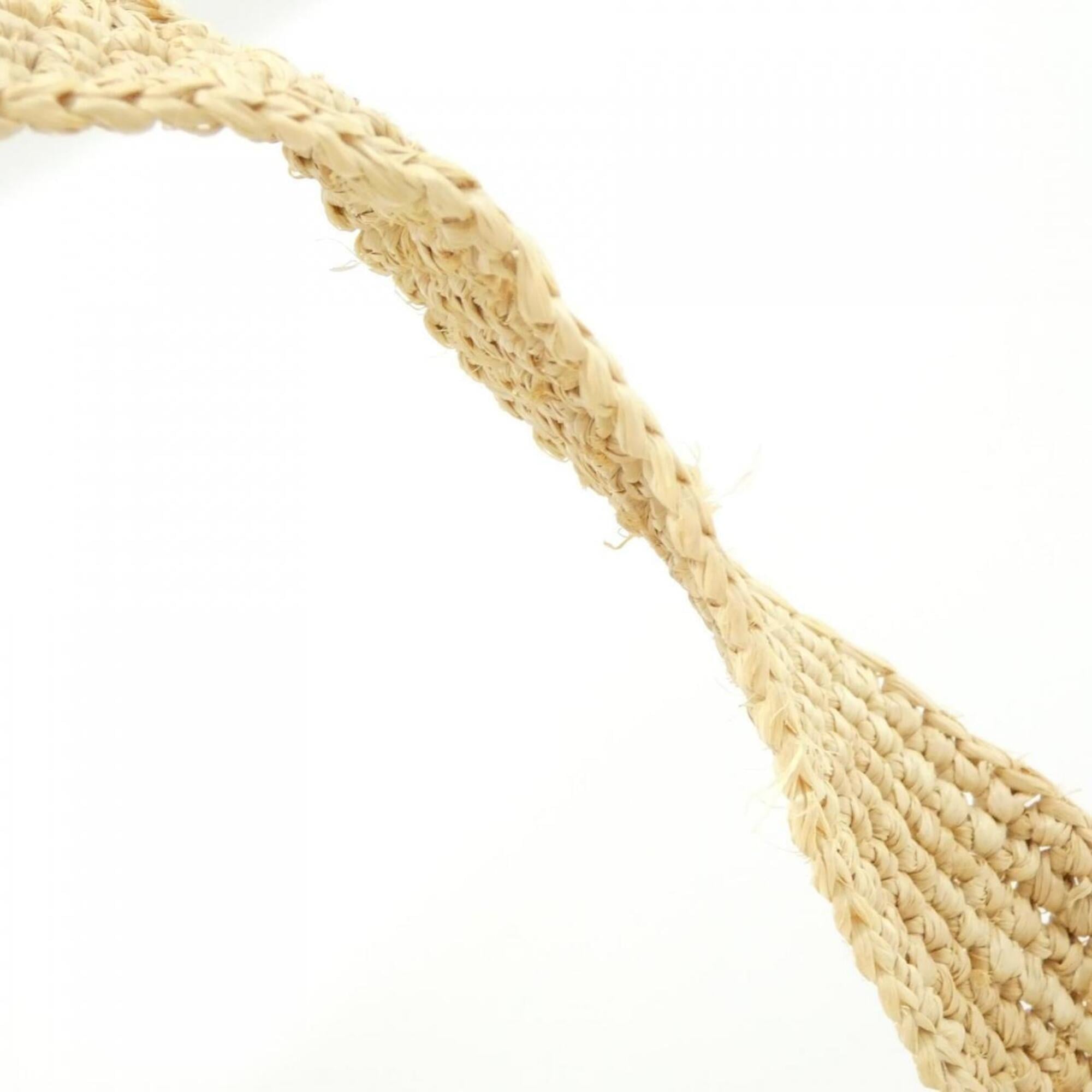 Loewe Beige Raffia Leather Handbag (Pre-Owned)