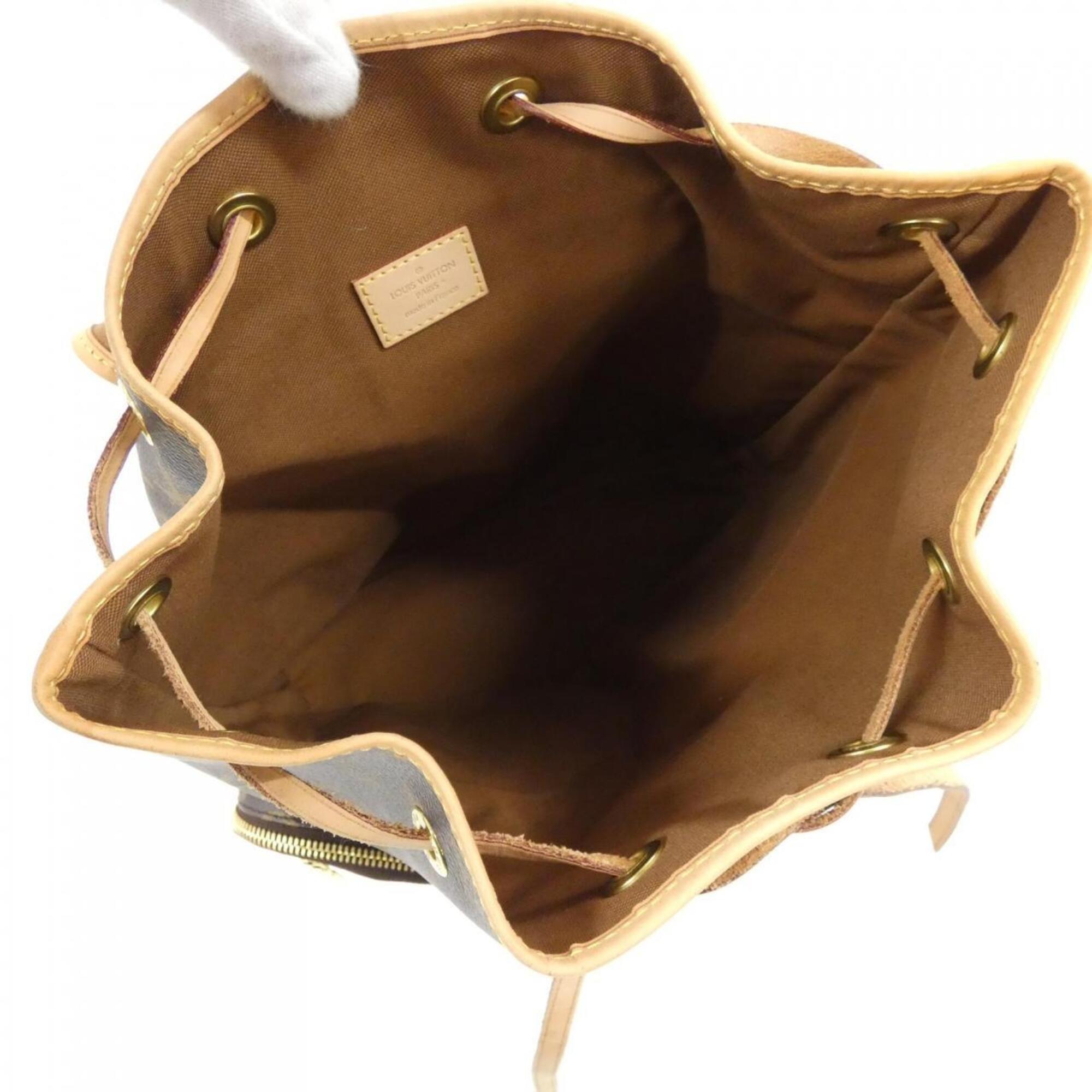 Louis Vuitton Marron Coated Canvas Backpack (Pre-Owned)
