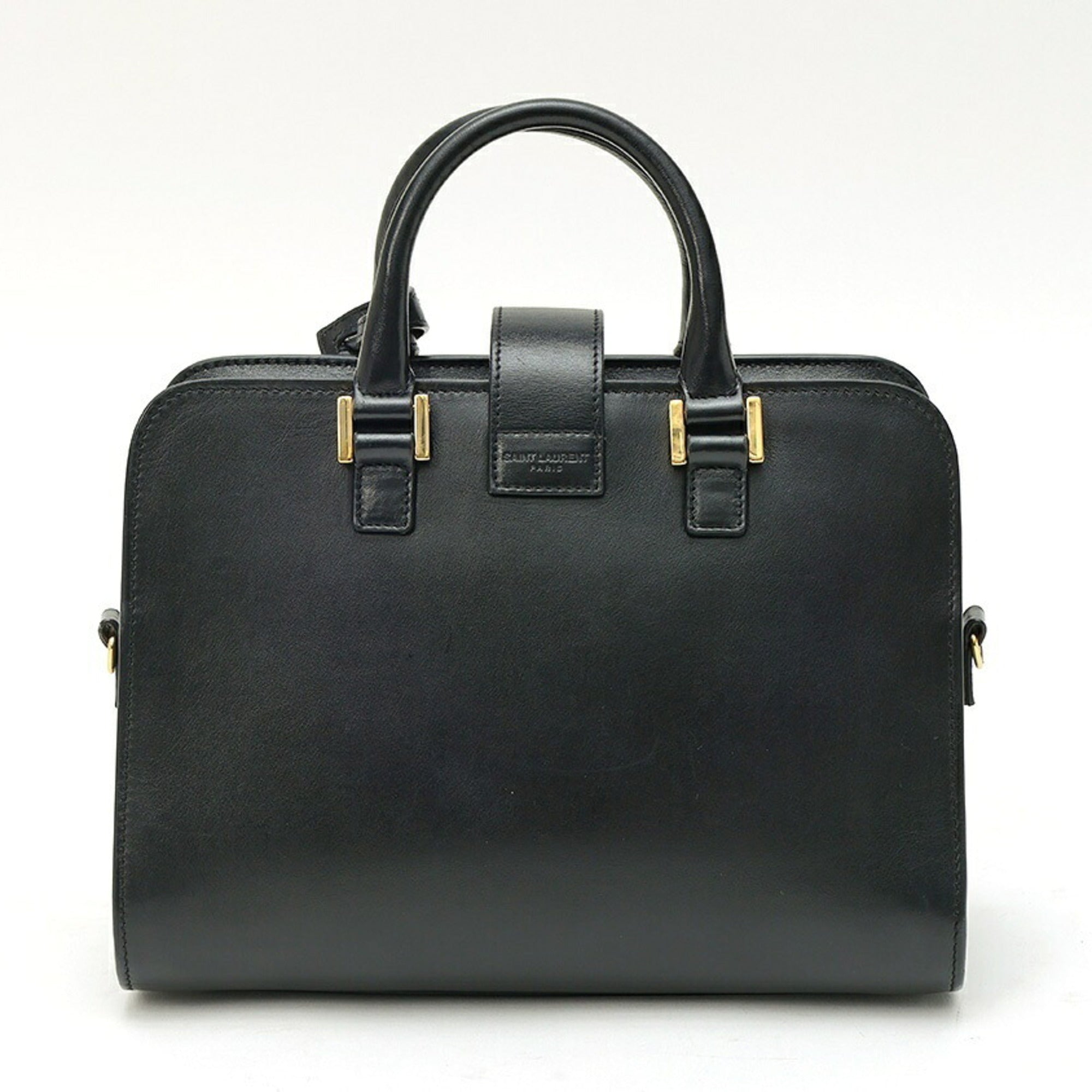Saint Laurent Black Leather Shoulder Bag (Pre-Owned)