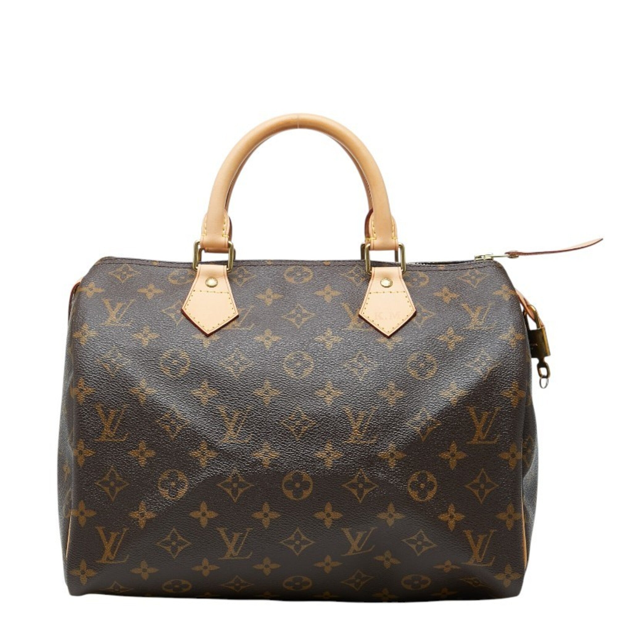 Louis Vuitton Brown Pvc Leather Boston Bag Handbag (Pre-Owned)