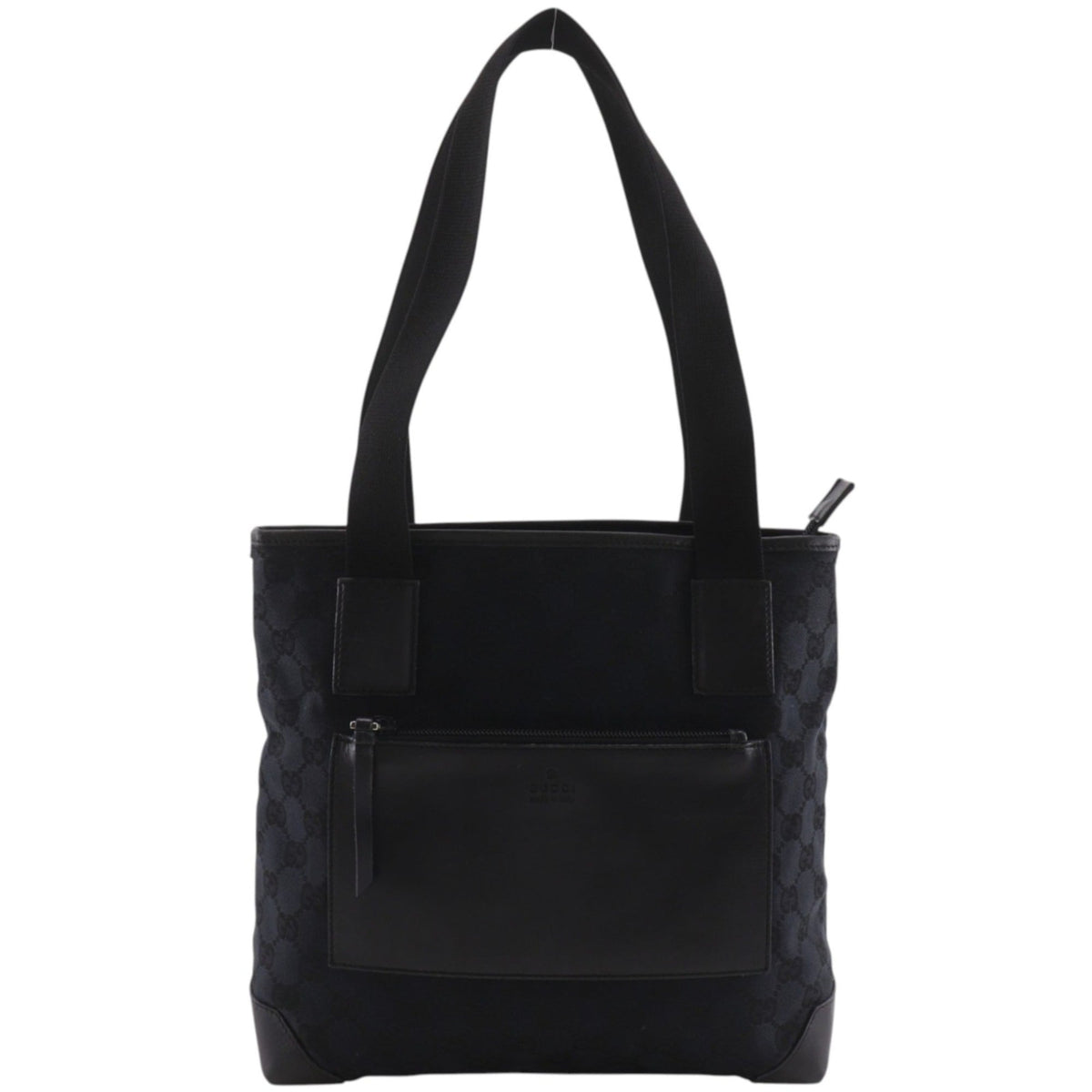 Gucci Gg Canvas Black Gg Canvas Tote Bag (Pre-Owned)