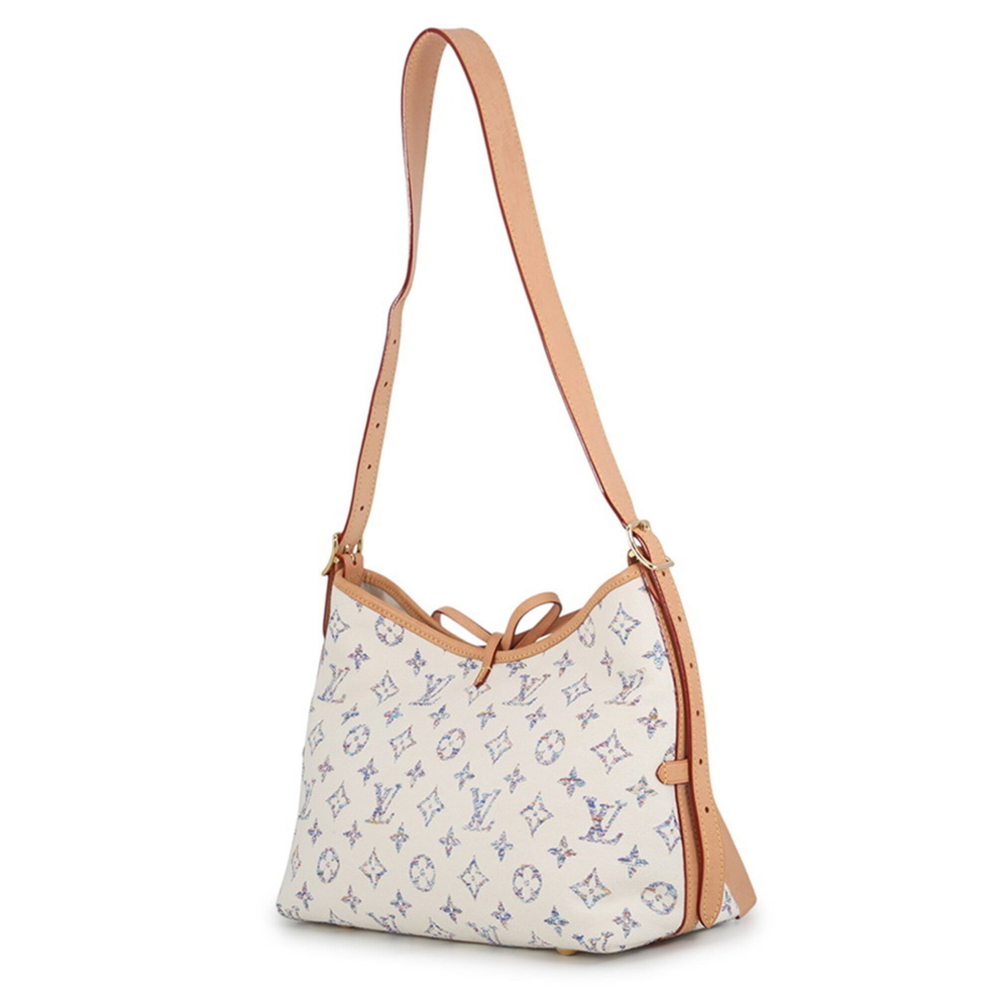 Louis Vuitton Monogram Off-White Or Monogram Handbag Pouch Shoulder Bag (Pre-Owned)