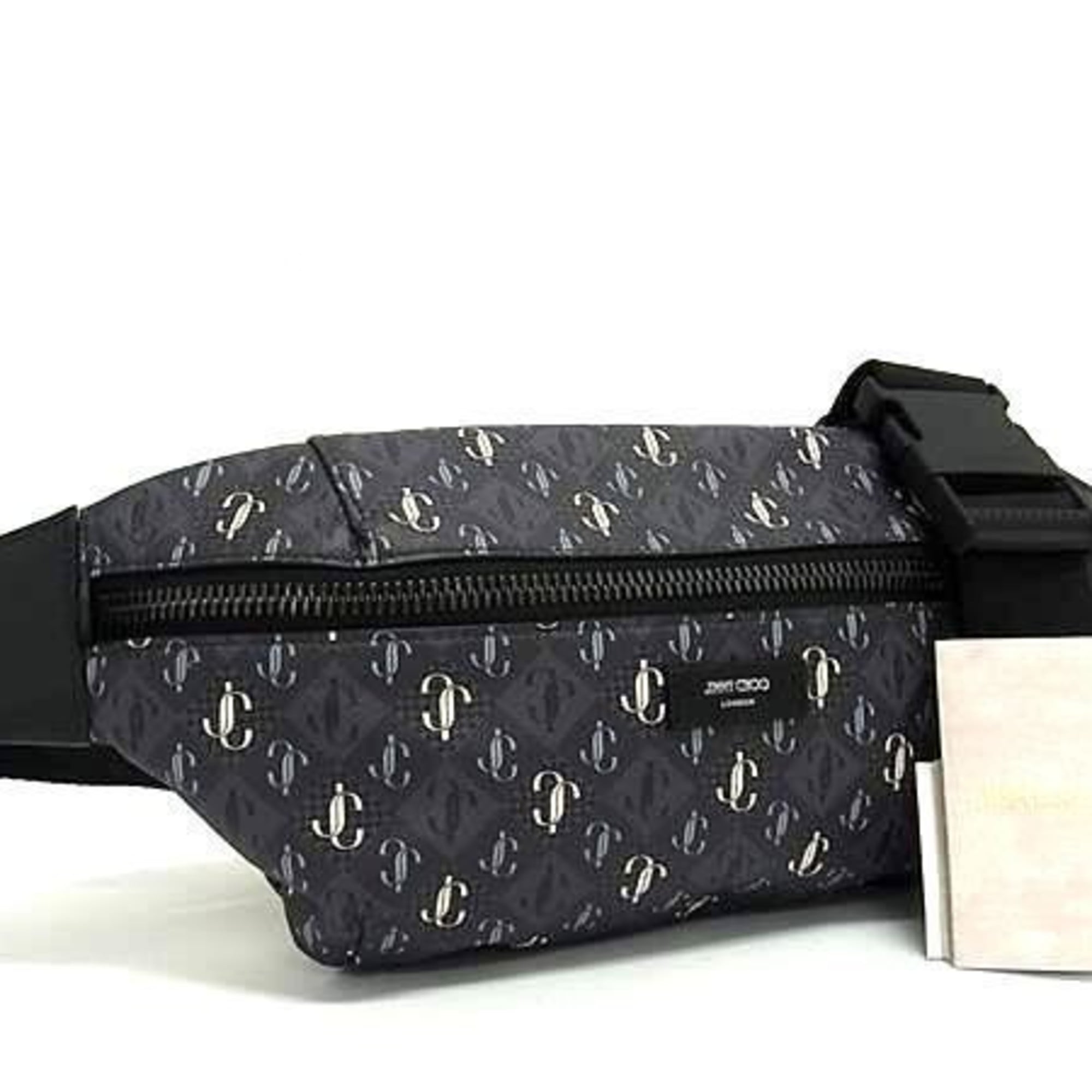 Jimmy Choo Gray Pvc Fanny Pack Sling Bag (Pre-Owned)
