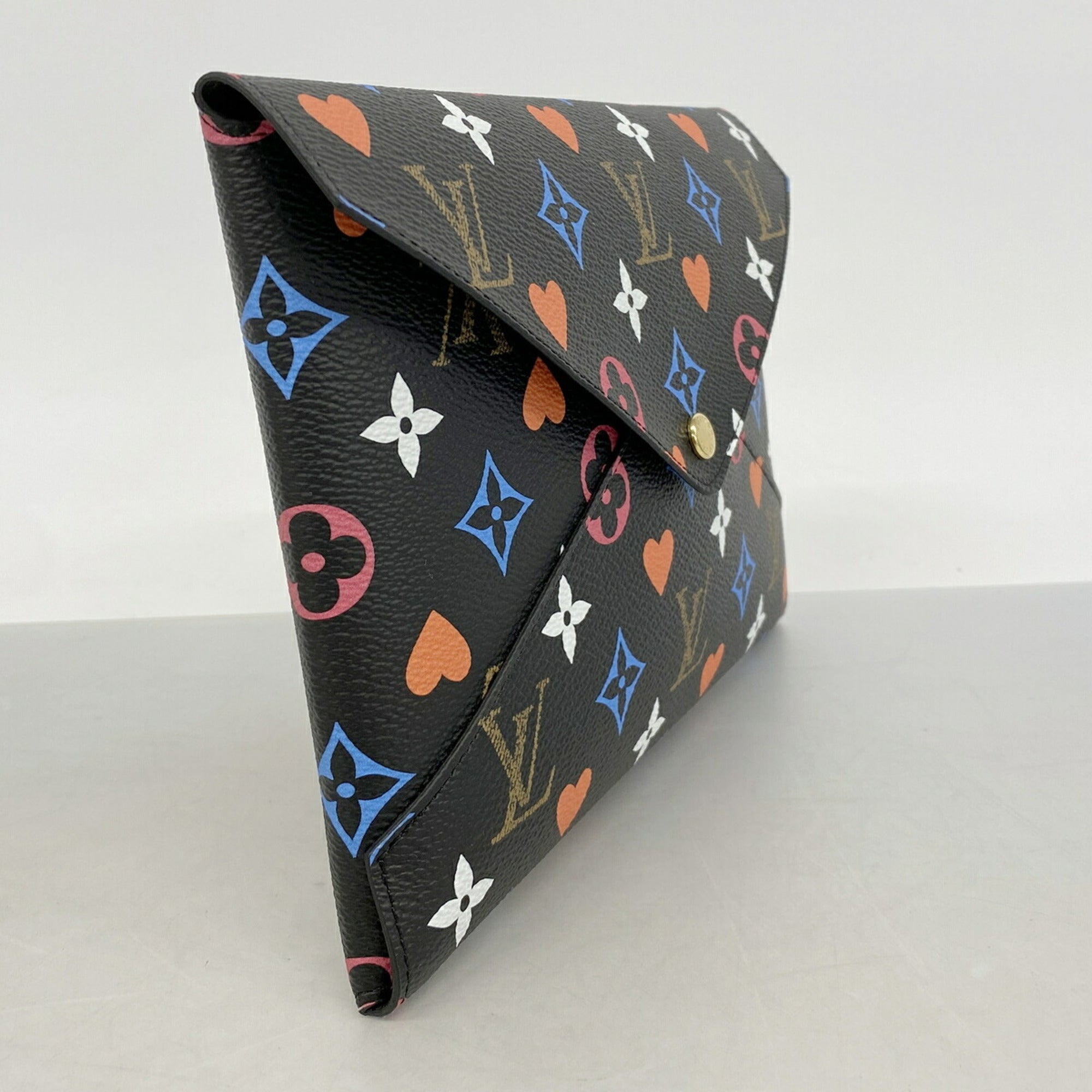 Louis Vuitton Black White Pouch (Pre-Owned)