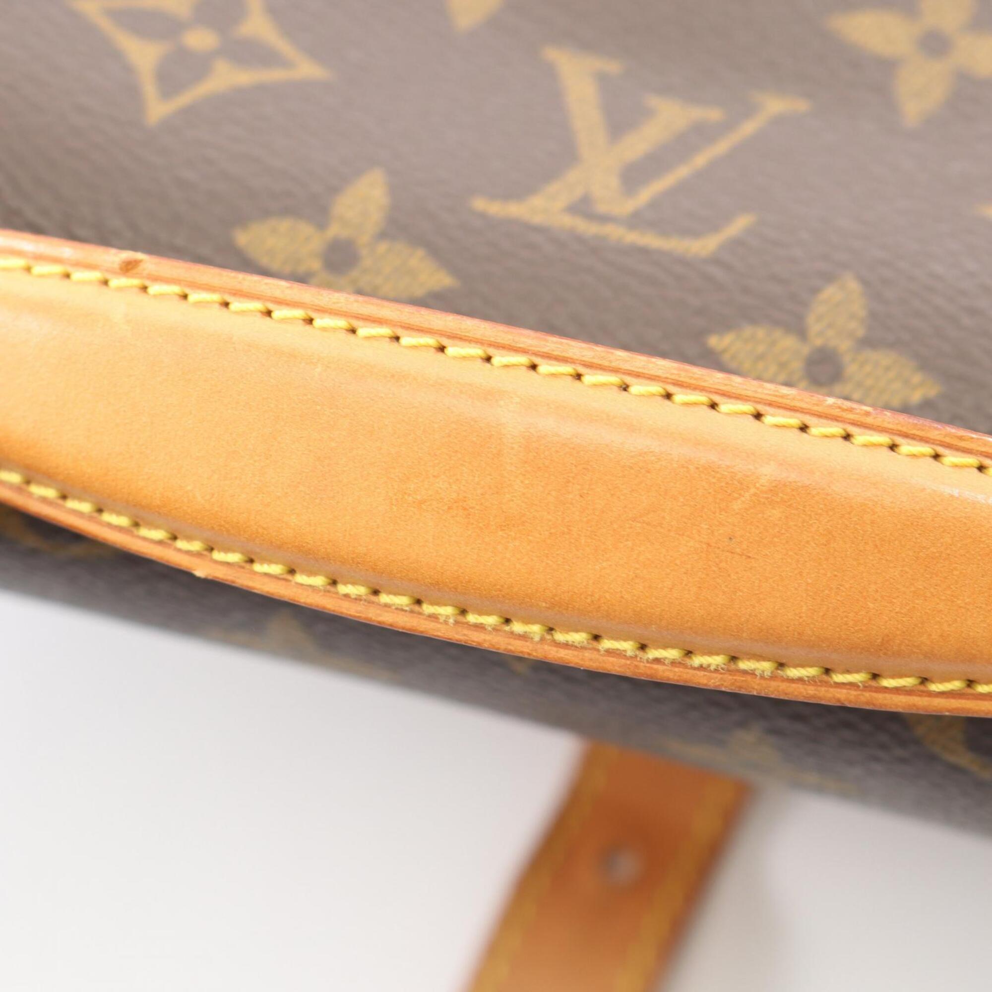 Louis Vuitton Monogram Brown Coated Canvas Leather Handbag (Pre-Owned)