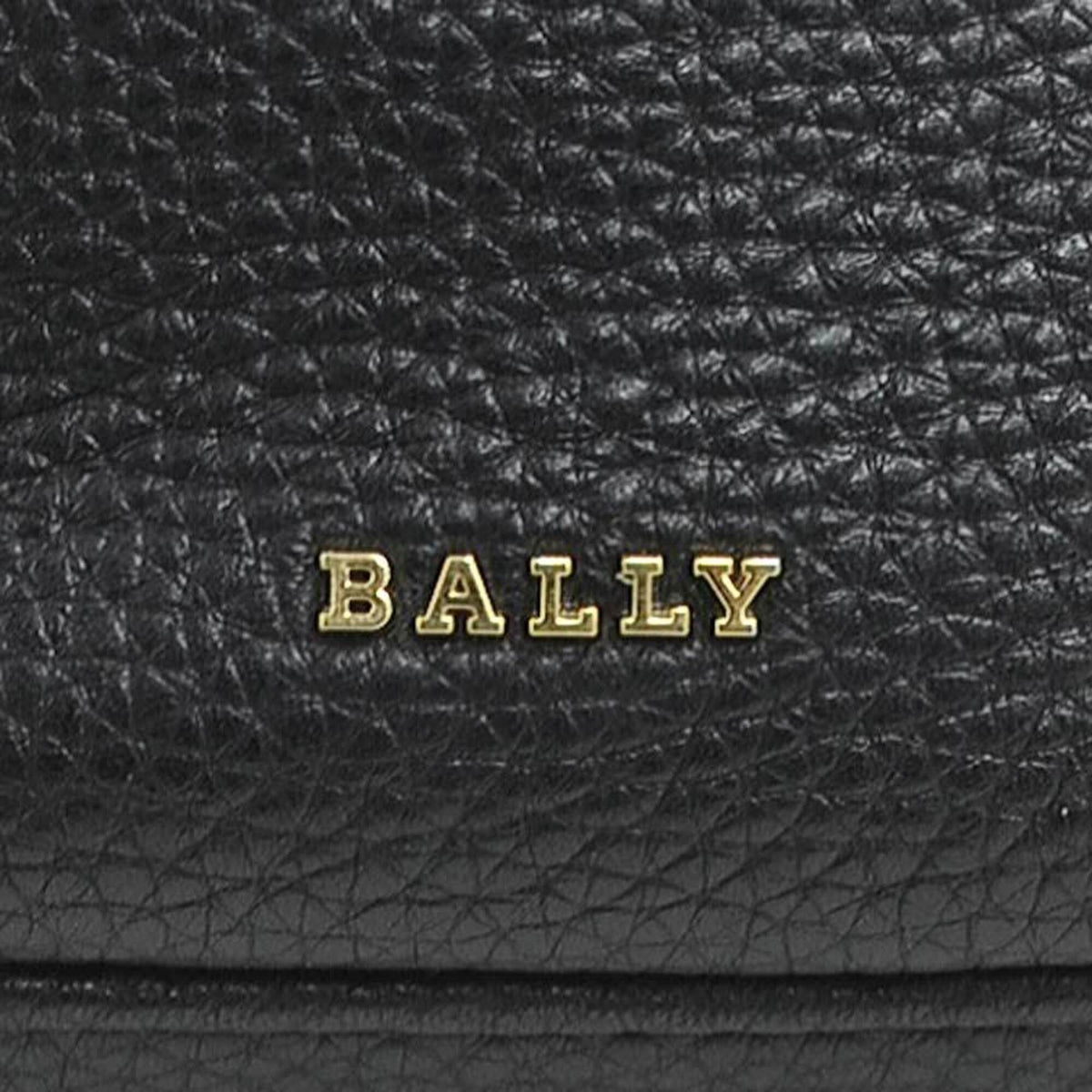 Bally Black Red Color White Leather Canvas Shoulder Bag (Pre-Owned)