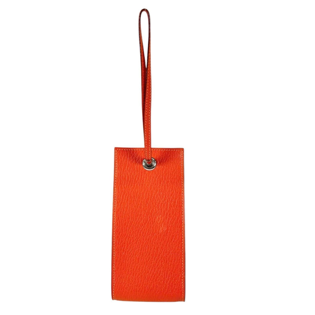 Hermes Orange Chevre Myzore Leather Pouch (Pre-Owned)