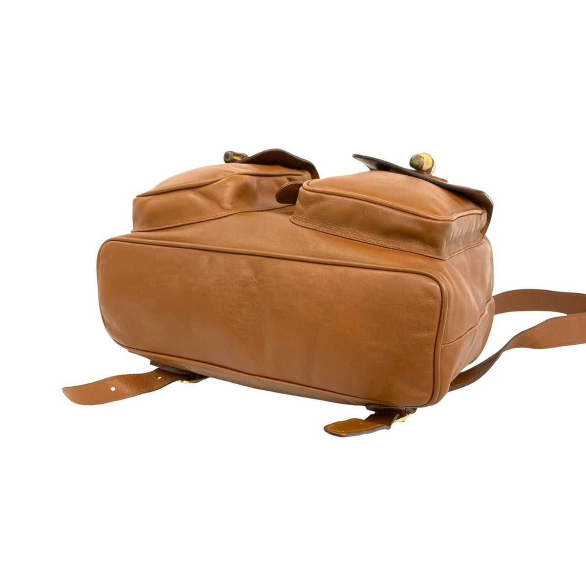 Gucci Brown Leather Backpack (Pre-Owned)