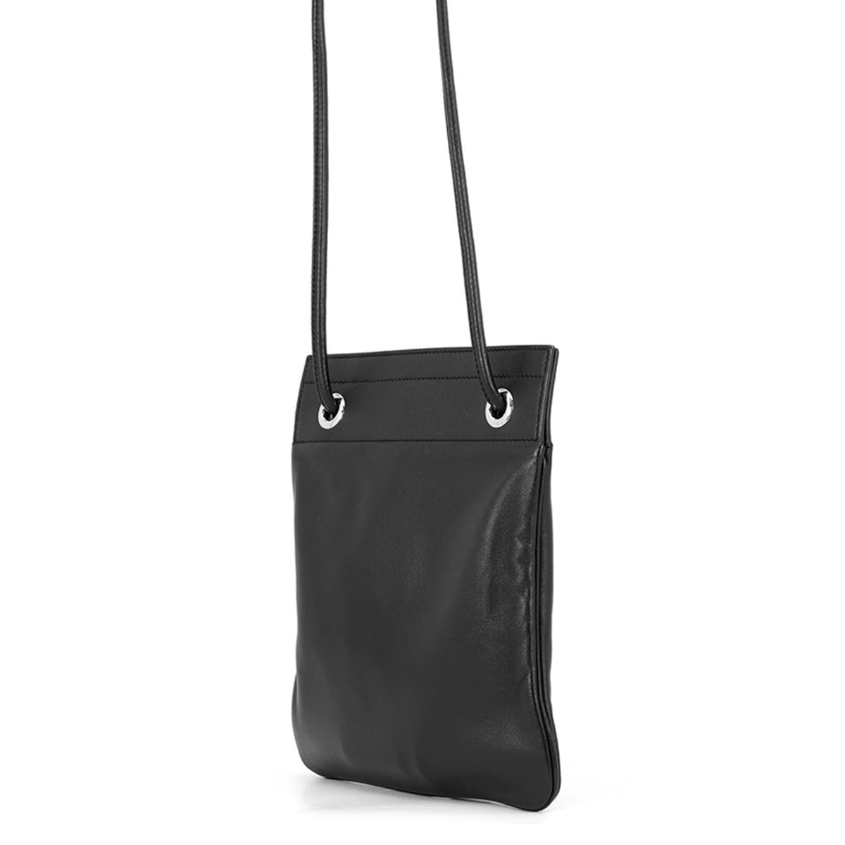 Hermes Black Swift Leather Shoulder Bag (Pre-Owned)