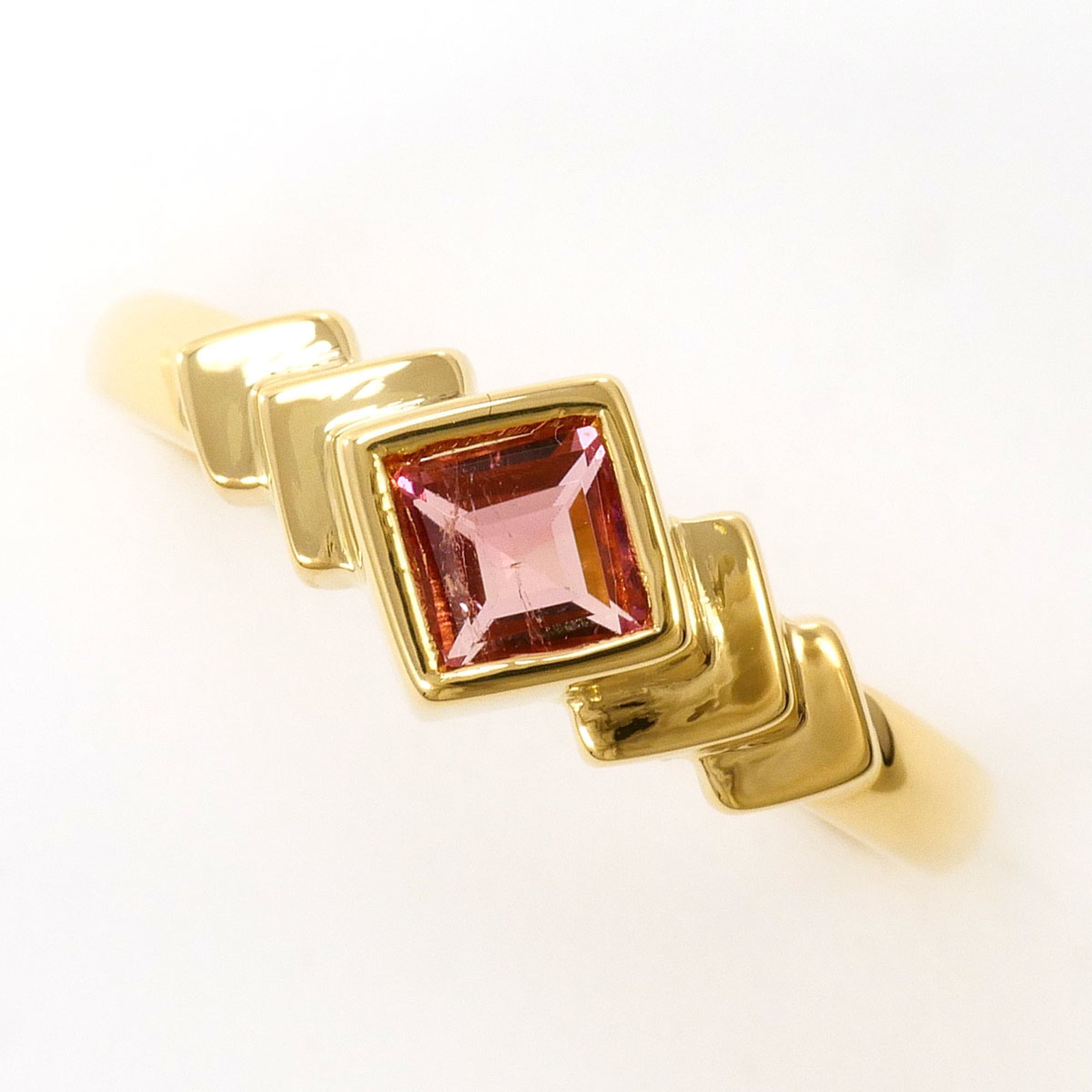 Unbranded Pink Yellow Gold Yellow Gold (18K) Band Ring (Pre-Owned)