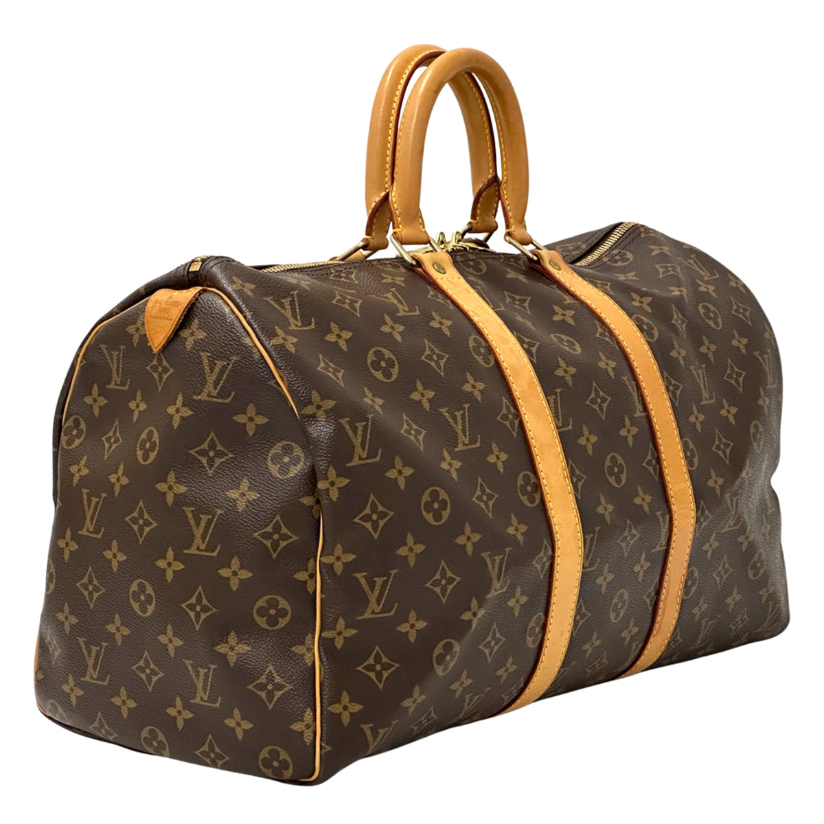 Louis Vuitton Brown Monogram Canvas Boston Bag (Pre-Owned)