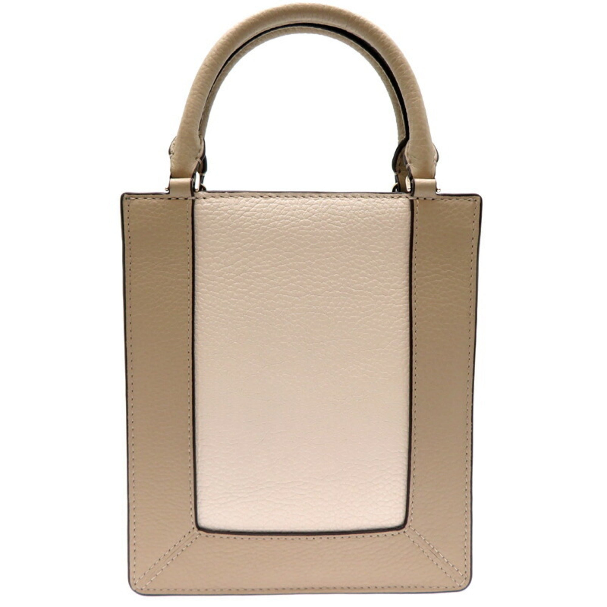 Kate Spade Beige Brown Sand Leather Handbag (Pre-Owned)