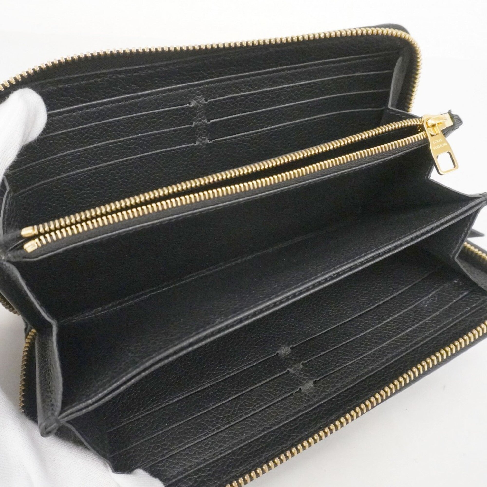 Louis Vuitton Noir Long Wallet (Bi-Fold) (Pre-Owned)